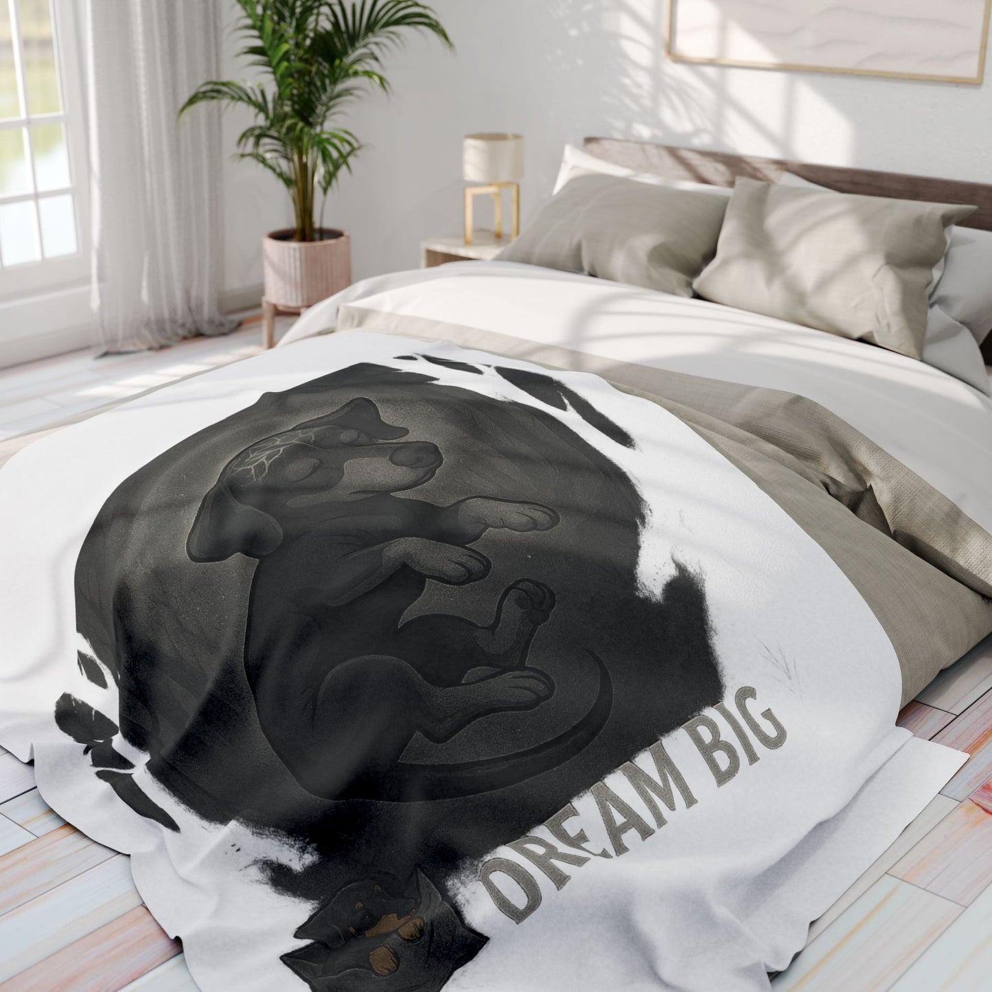 Dream Big Dog Arctic Fleece Blanket, Cozy Pet Blanket