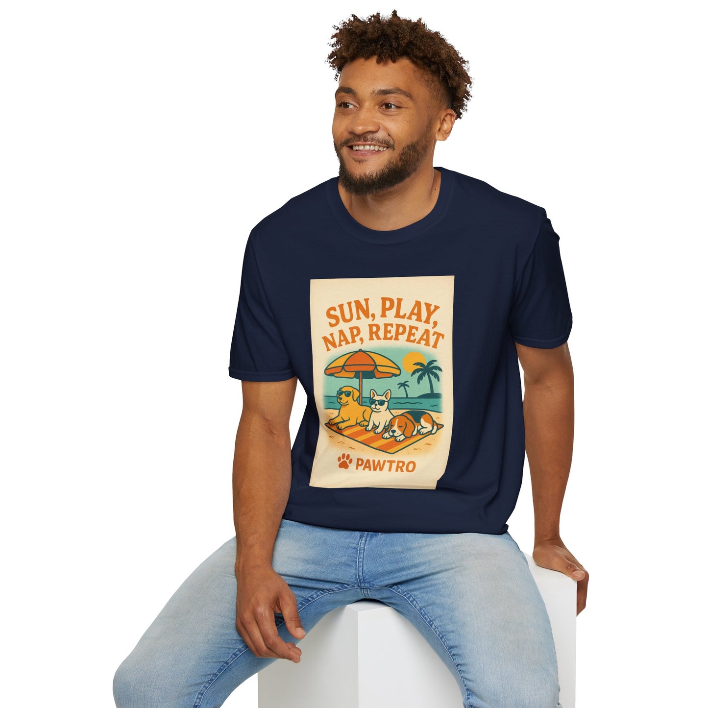 Summer Vibes T-Shirt, Casual Tee for Dog Lovers