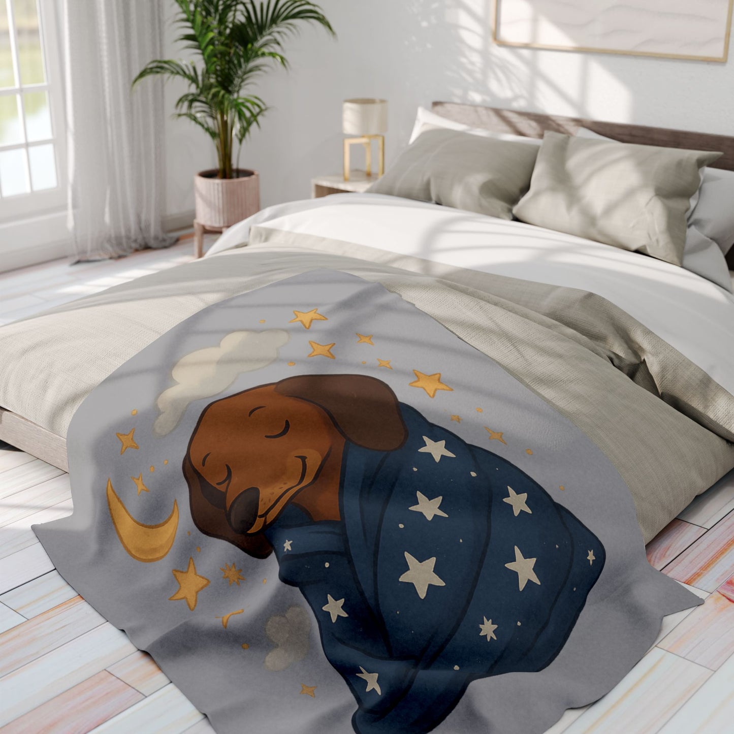 Cozy Dog Blanket, Soft Fleece Blanket for Dog Lovers