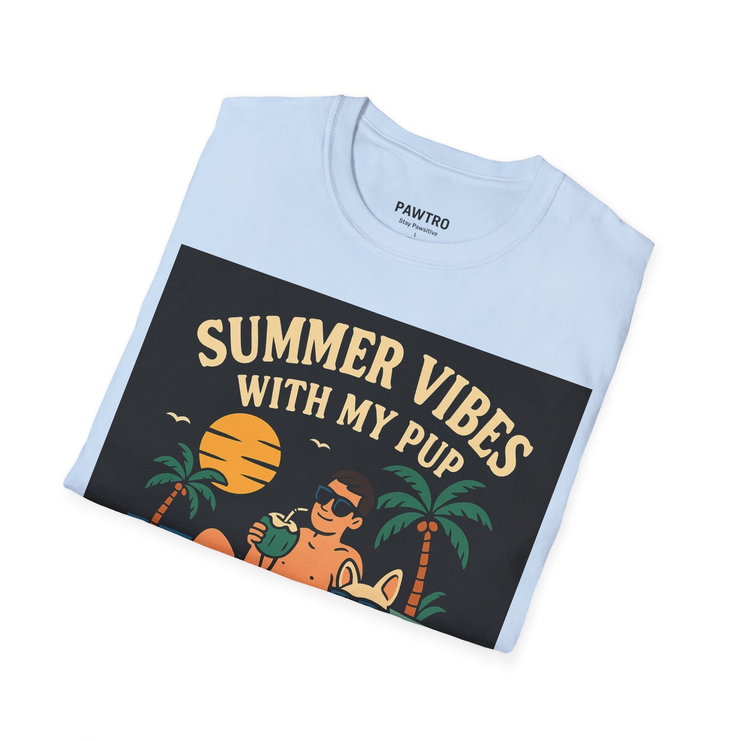 Summer Vibes T-Shirt for Dog Lovers | Unisex Softstyle Tee
