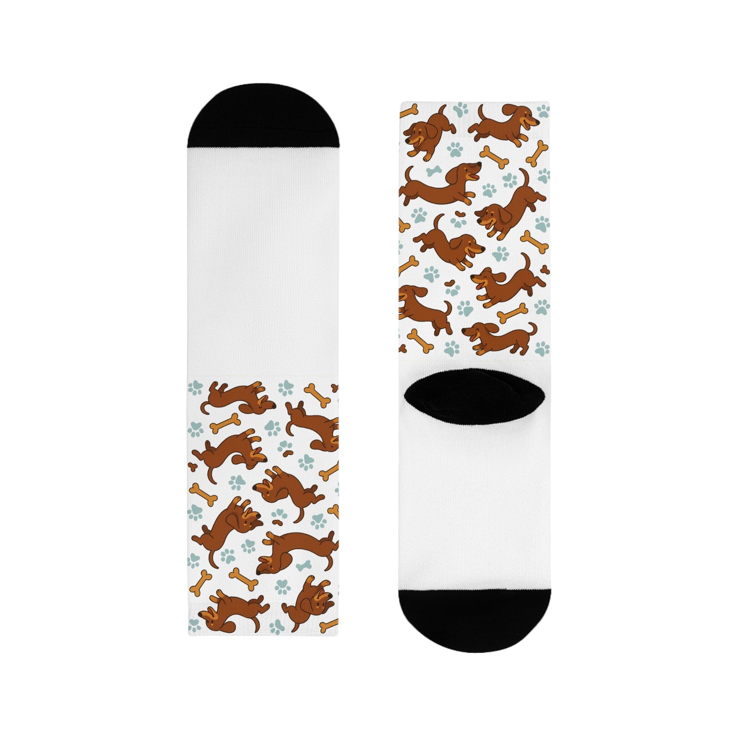 Cute Dog Pattern Crew Socks for Animal Lovers