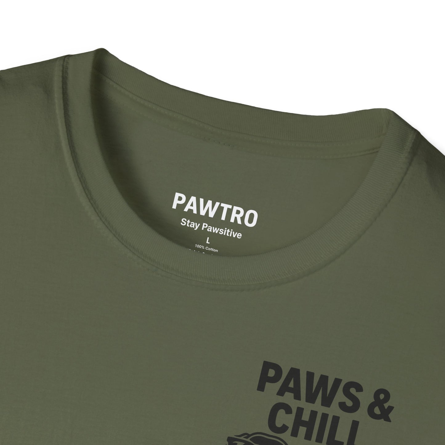 Paws & Chill Unisex T-Shirt, Cute Dog Lover Tee
