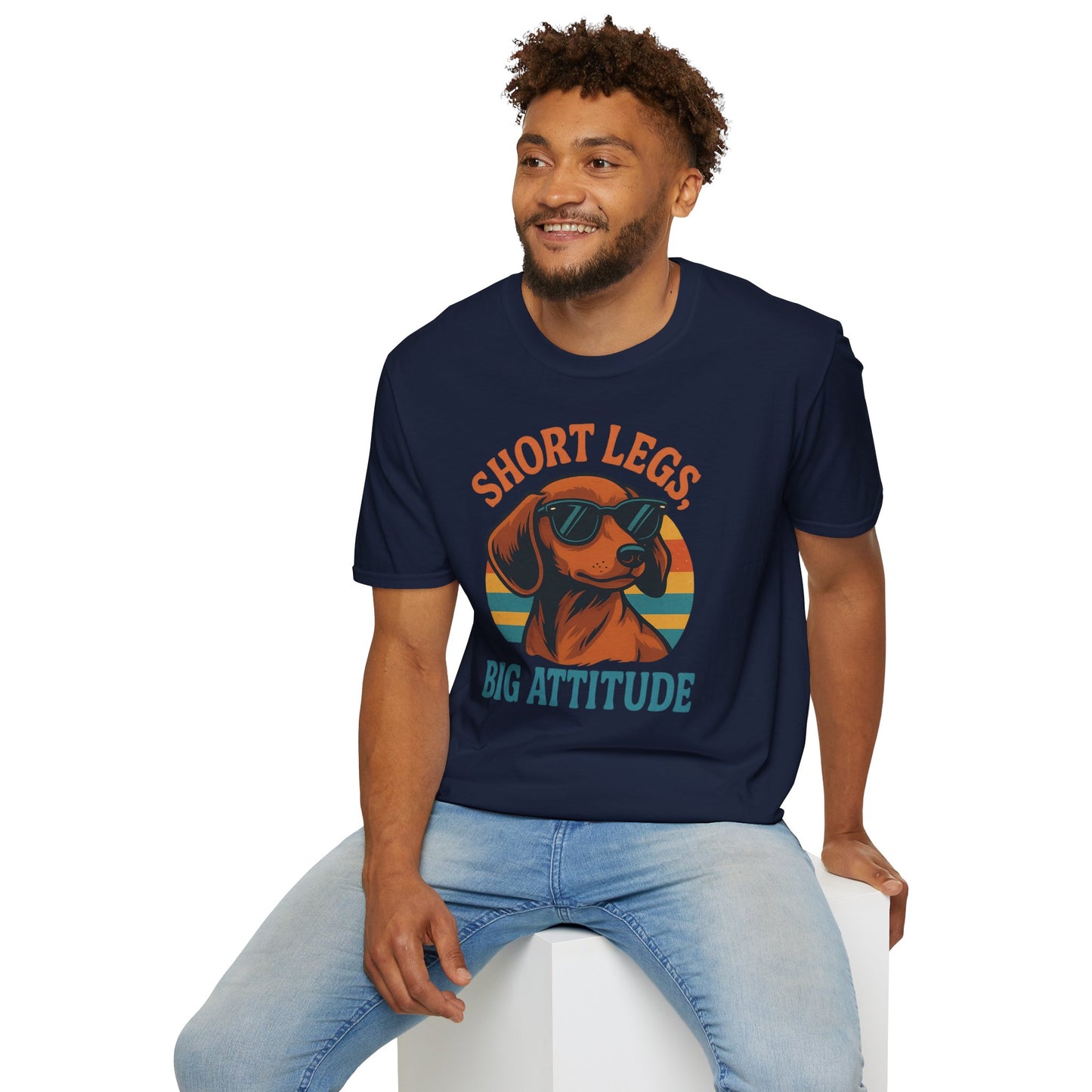 Funny Dog Lover T-Shirt, Short Legs Big Attitude Tee
