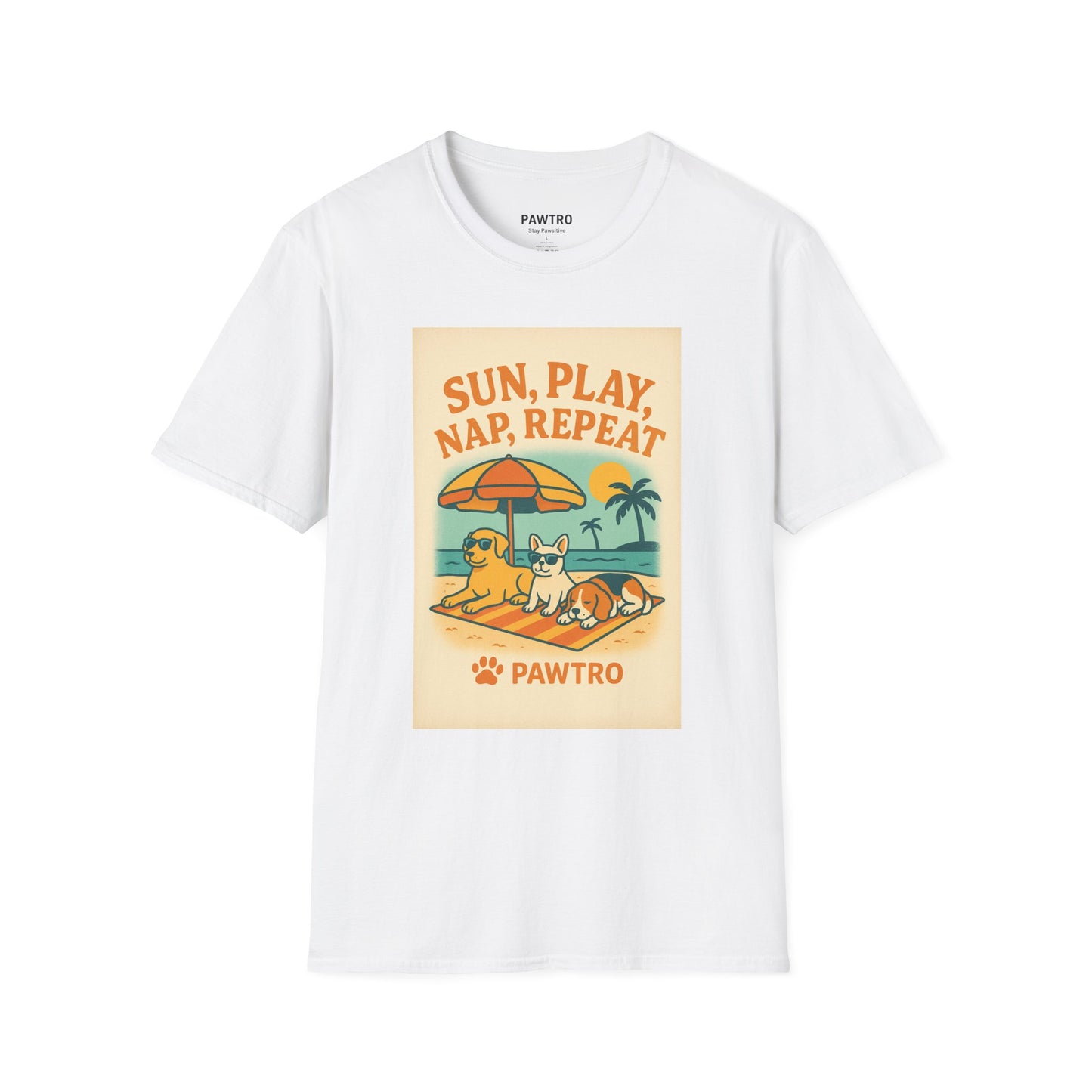 Summer Vibes T-Shirt, Casual Tee for Dog Lovers