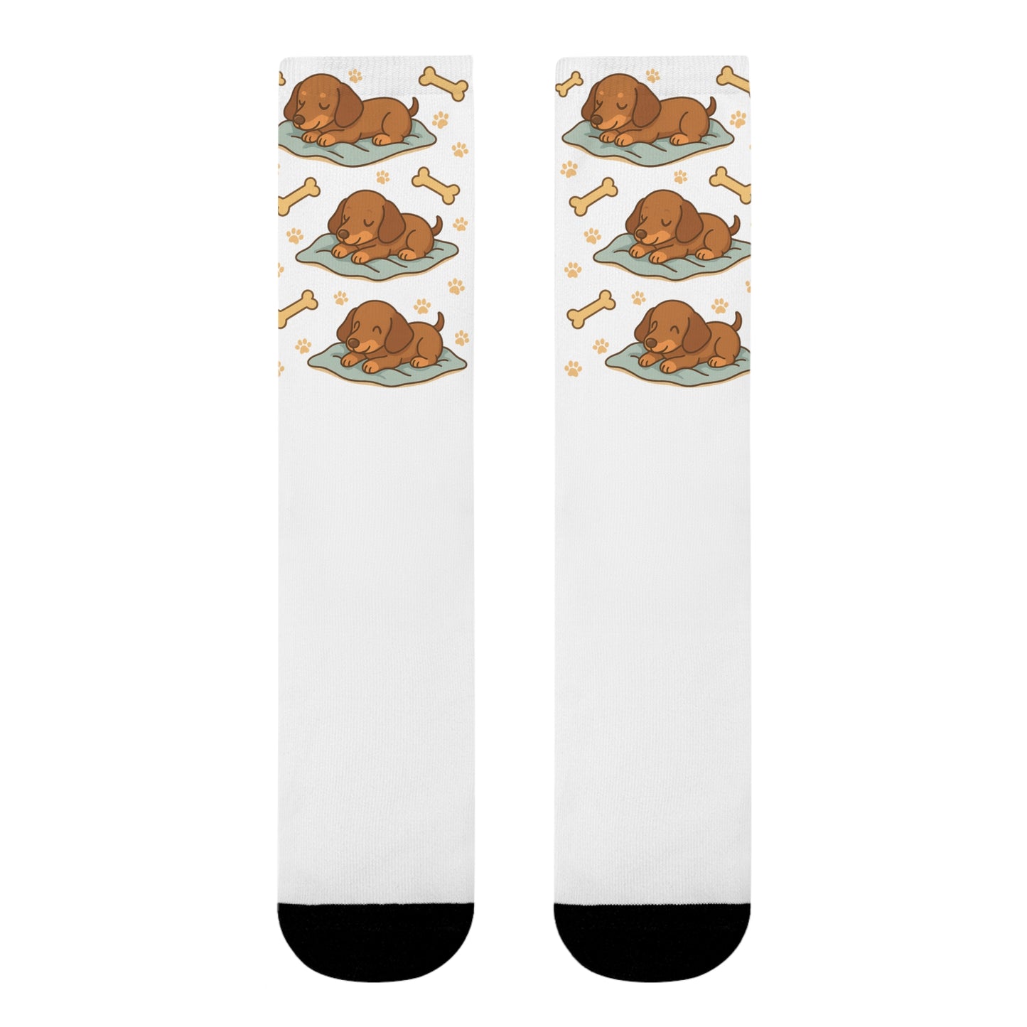 Cute Dog-Themed Socks, Cozy Pet Lover Gift, Sublimation Crew Socks