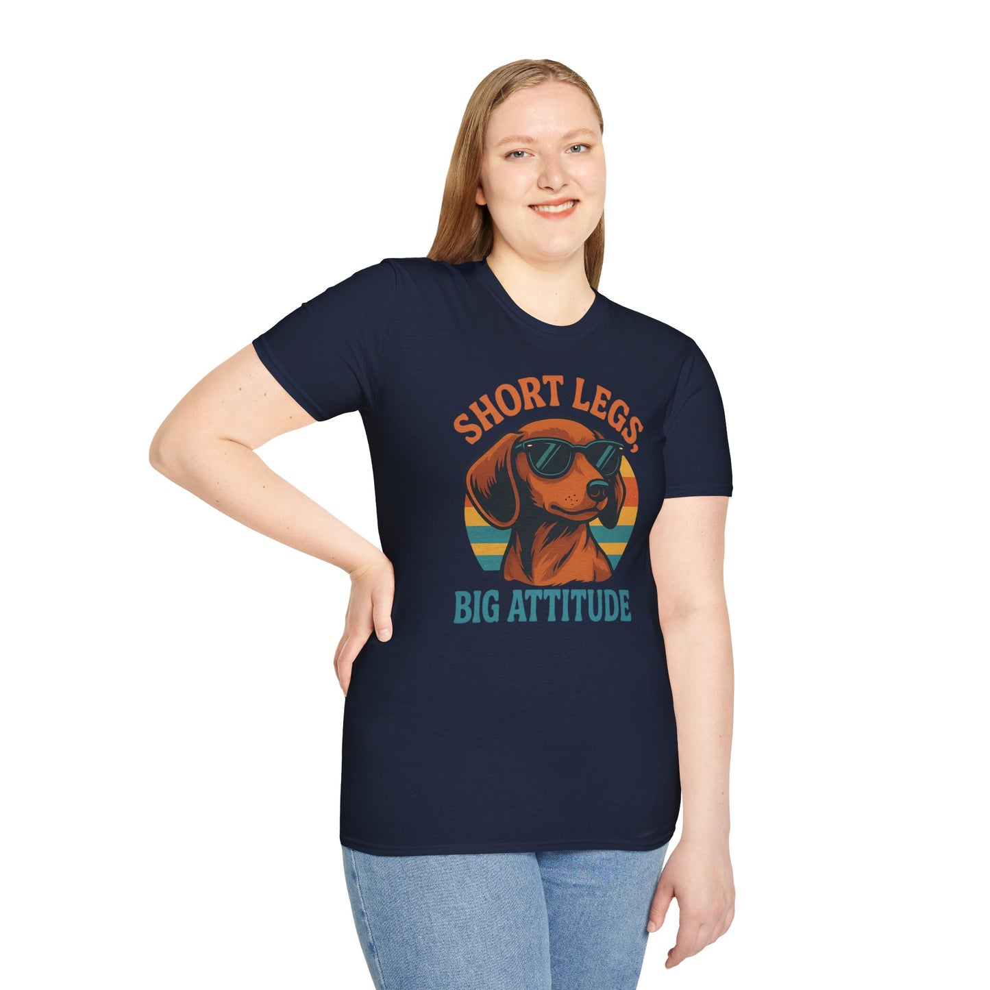 Funny Dog Lover T-Shirt, Short Legs Big Attitude Tee