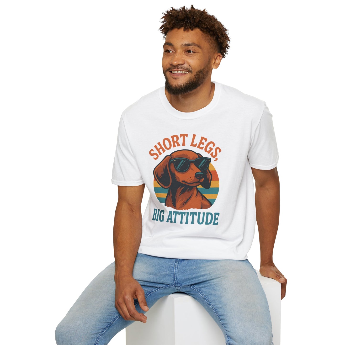 Funny Dog Lover T-Shirt, Short Legs Big Attitude Tee