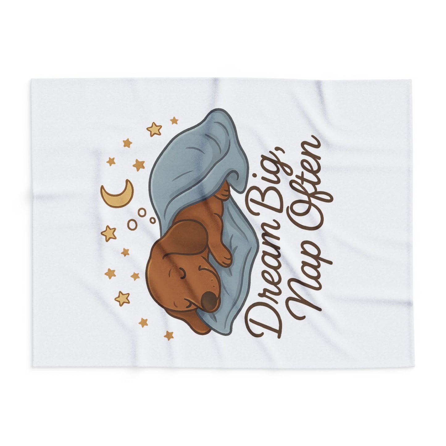 Dream Big Nap Often Dog Fleece Blanket, Cozy Pet Blanket