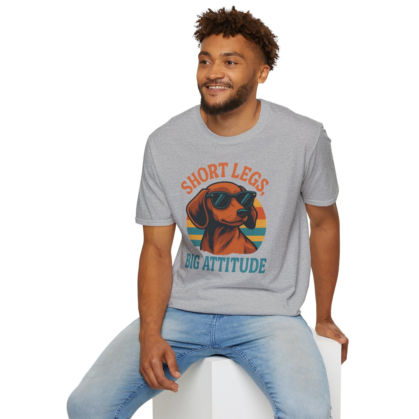 Funny Dog Lover T-Shirt, Short Legs Big Attitude Tee