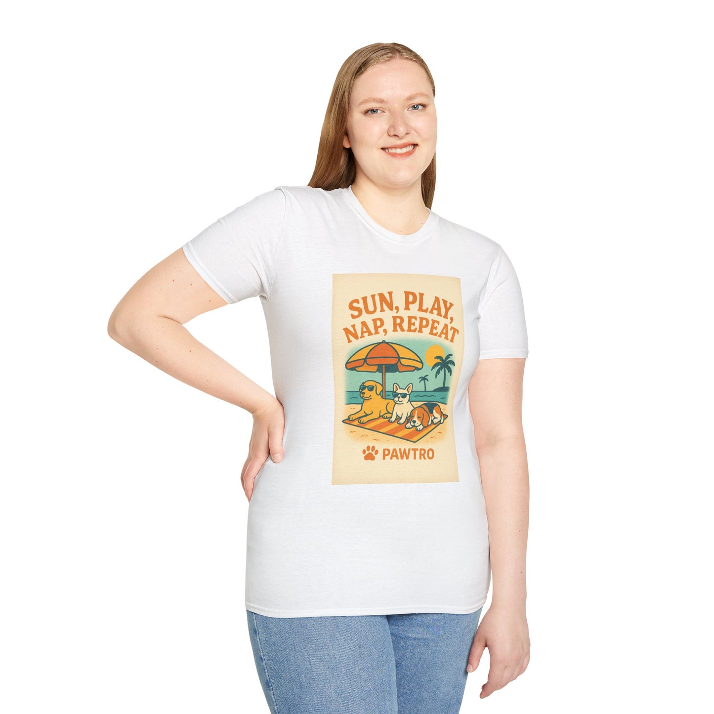 Summer Vibes T-Shirt, Casual Tee for Dog Lovers