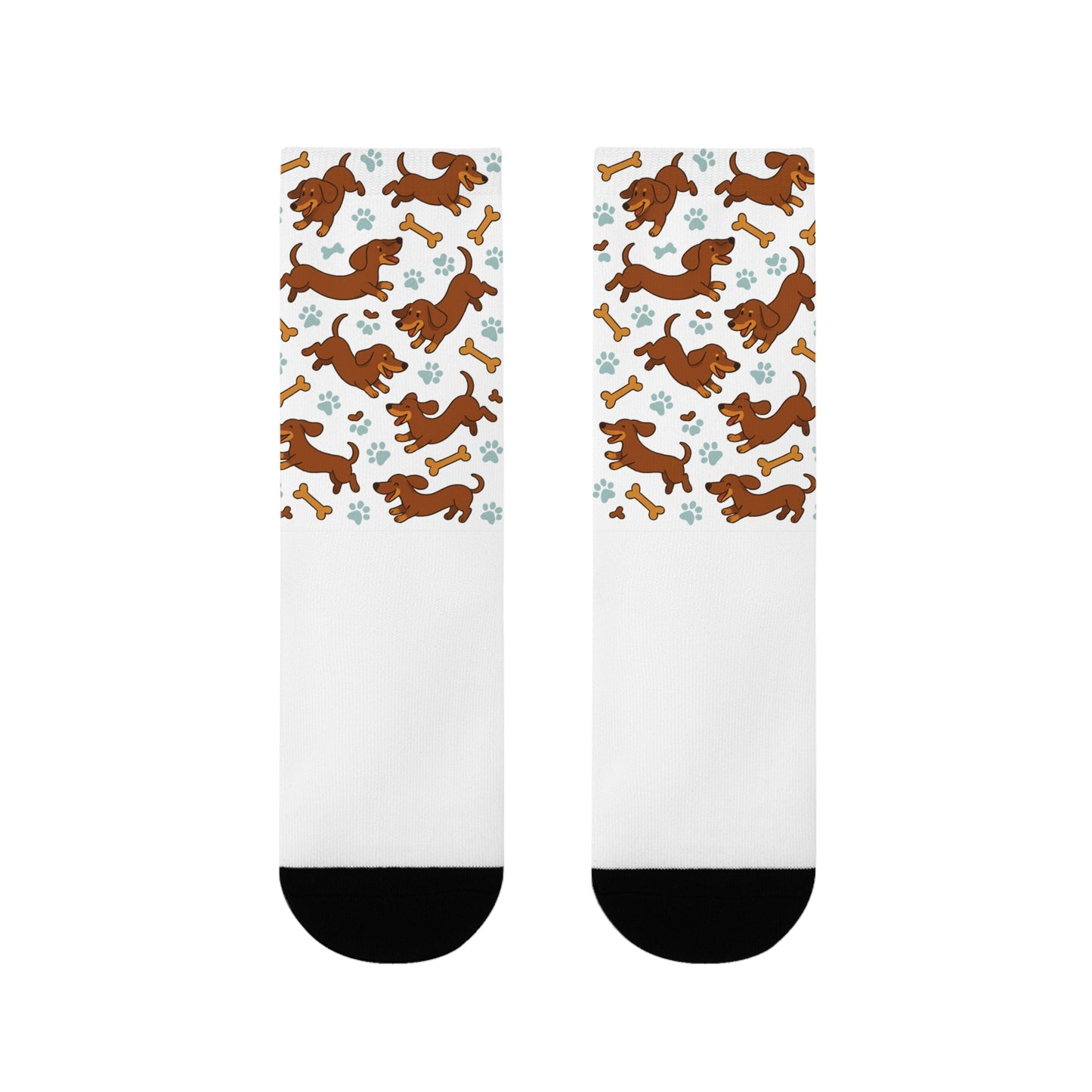 Cute Dog Pattern Crew Socks for Animal Lovers