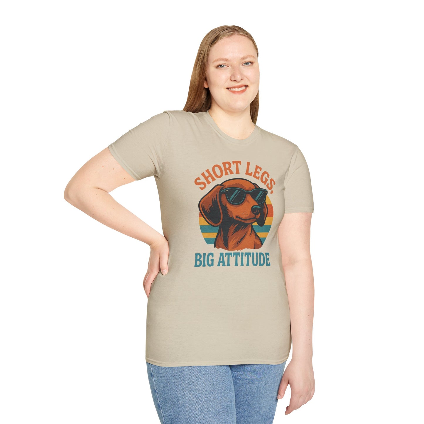 Funny Dog Lover T-Shirt, Short Legs Big Attitude Tee