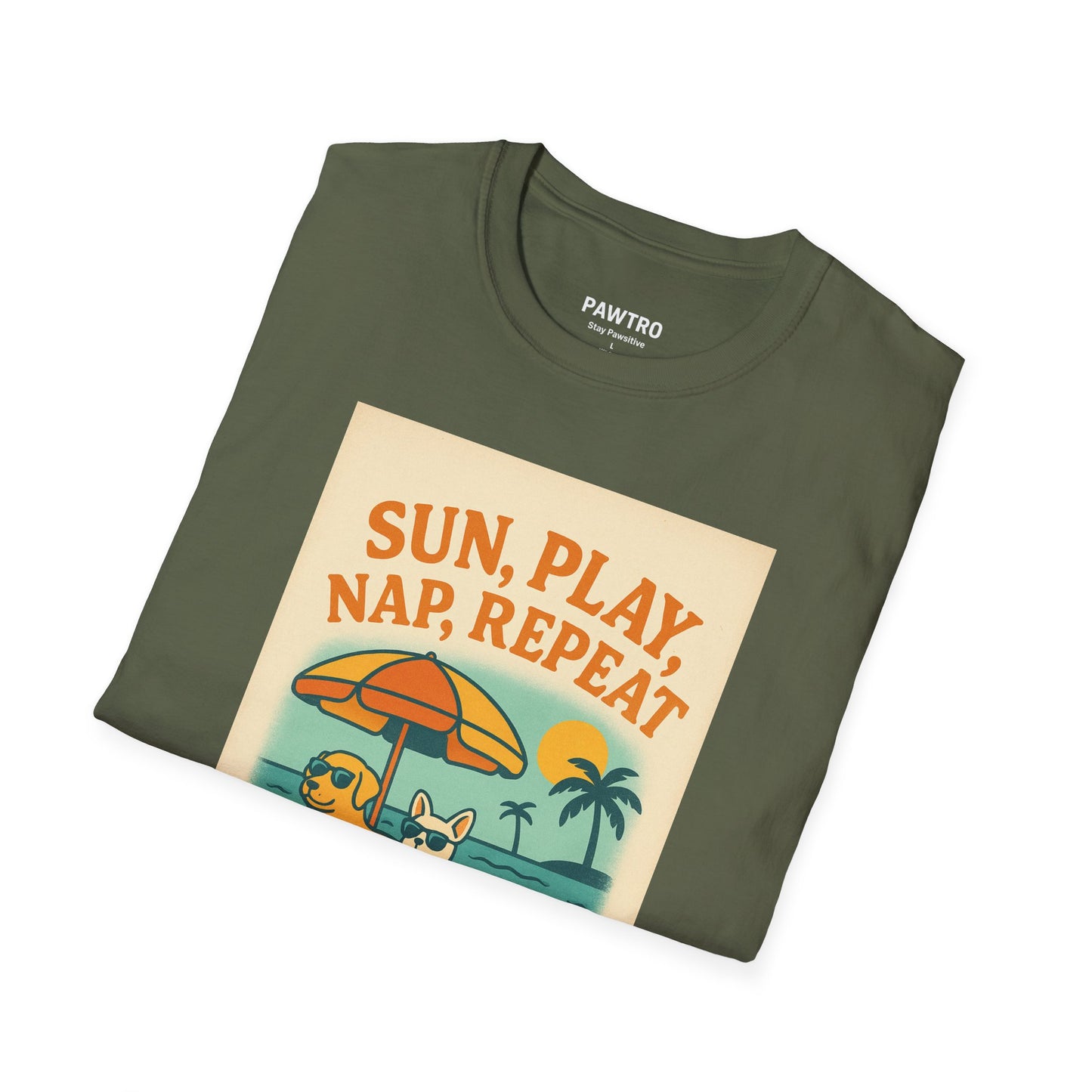 Summer Vibes T-Shirt, Casual Tee for Dog Lovers