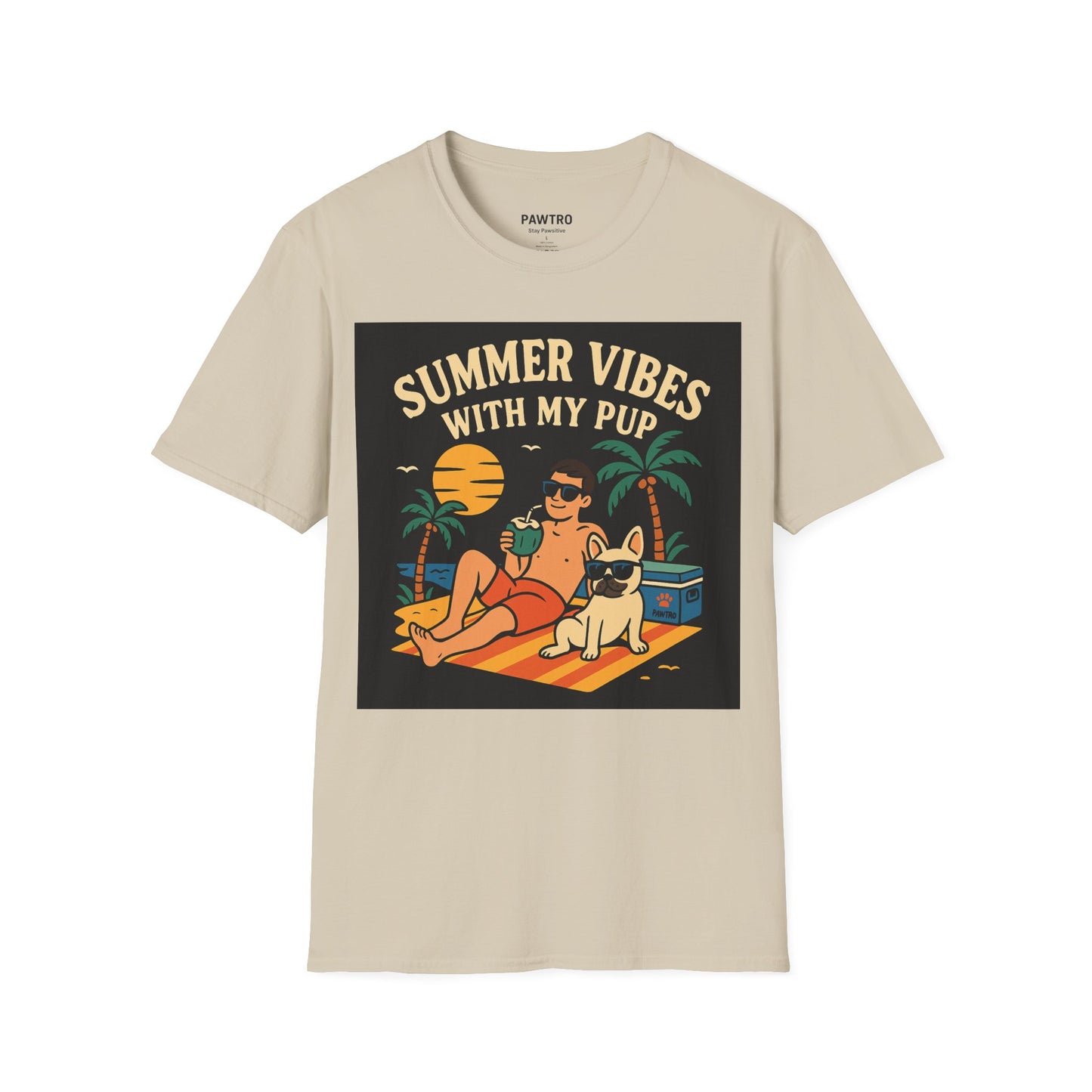 Summer Vibes T-Shirt for Dog Lovers | Unisex Softstyle Tee