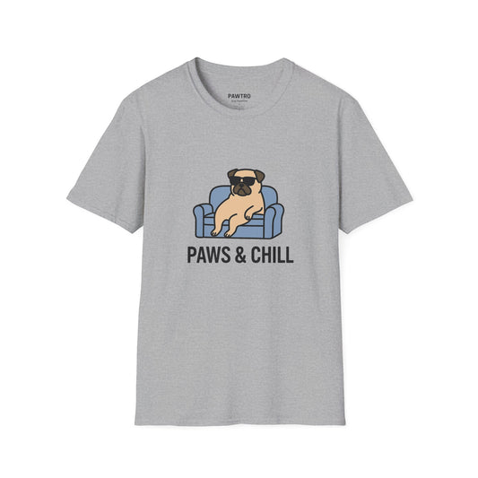 Unisex Paws & Chill T-Shirt, Funny Pet Lover Tee