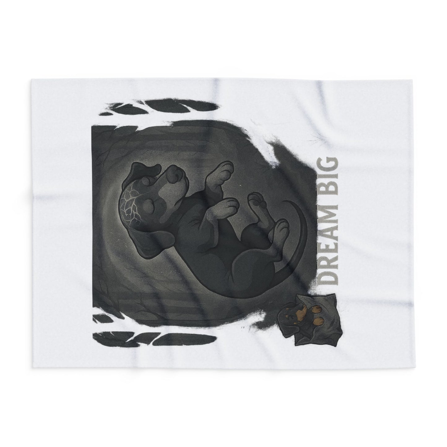 Dream Big Dog Arctic Fleece Blanket, Cozy Pet Blanket