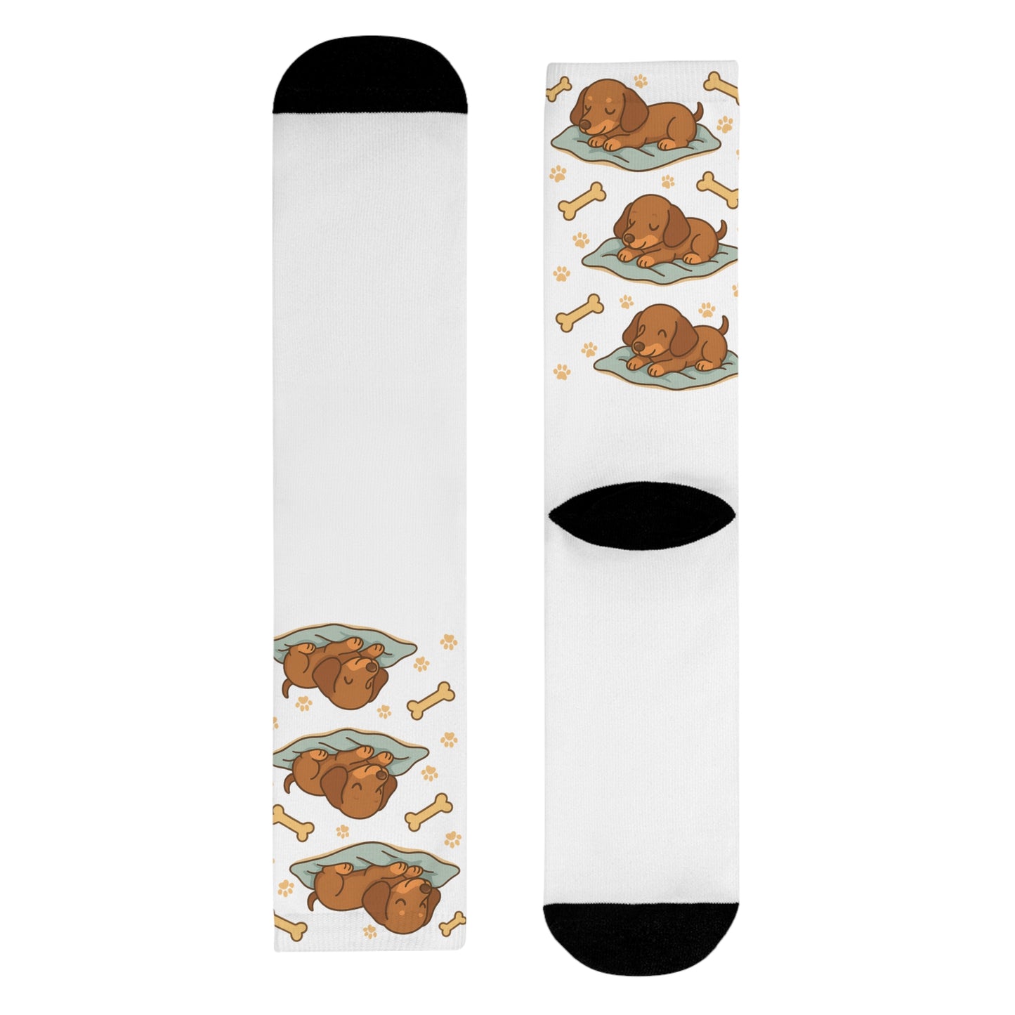 Cute Dog-Themed Socks, Cozy Pet Lover Gift, Sublimation Crew Socks