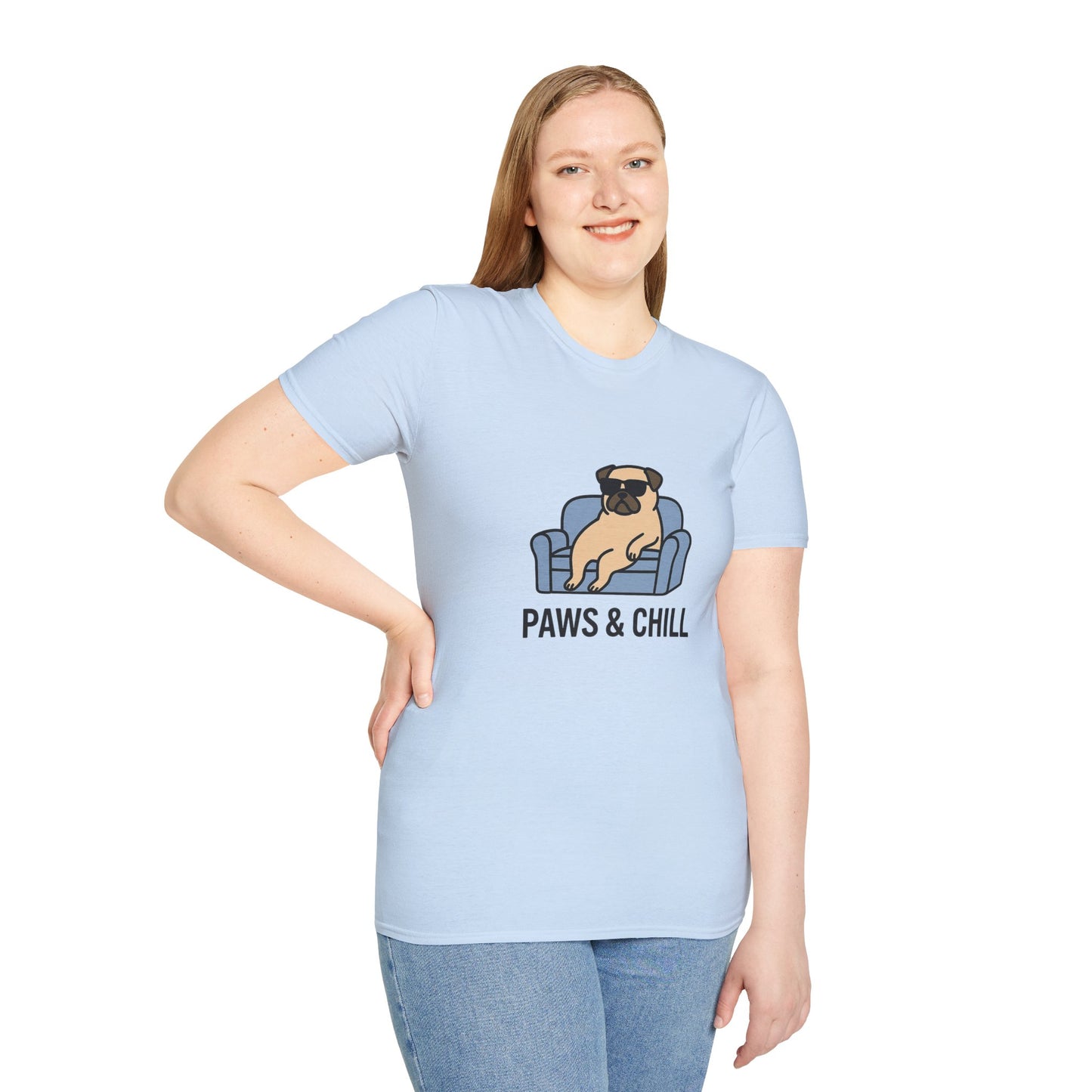 Unisex Paws & Chill T-Shirt, Funny Pet Lover Tee