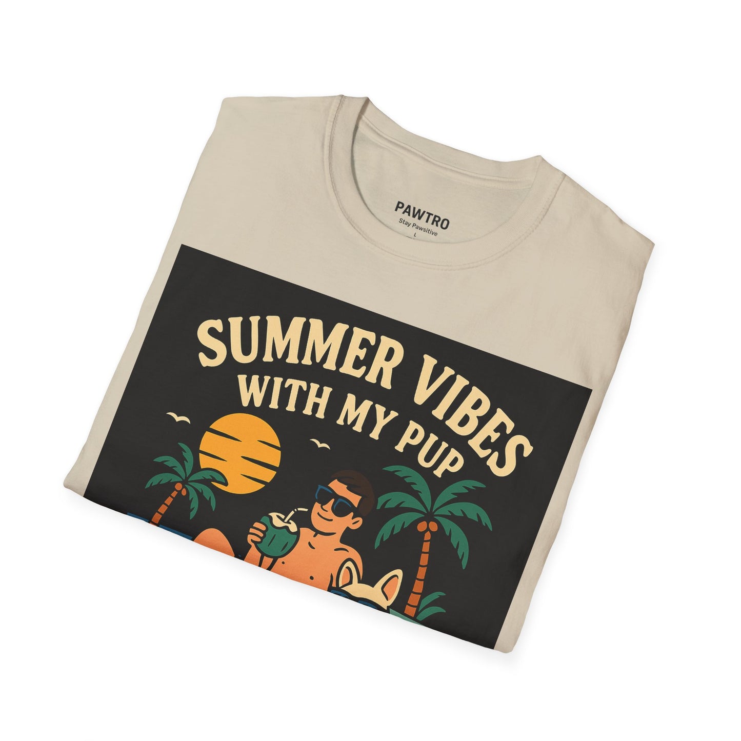 Summer Vibes T-Shirt for Dog Lovers | Unisex Softstyle Tee
