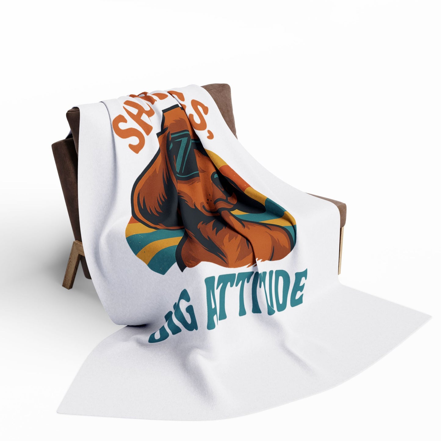 Cool Dog Fleece Blanket - Short Legs Big Attitude