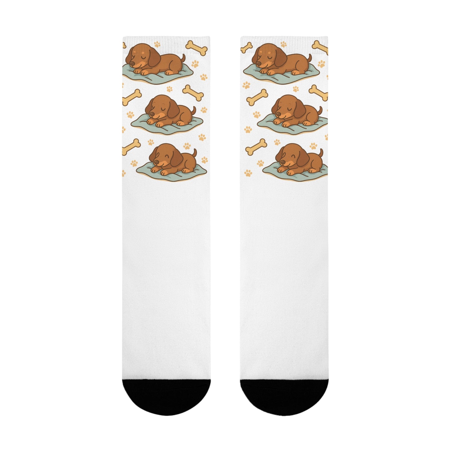 Cute Dog-Themed Socks, Cozy Pet Lover Gift, Sublimation Crew Socks
