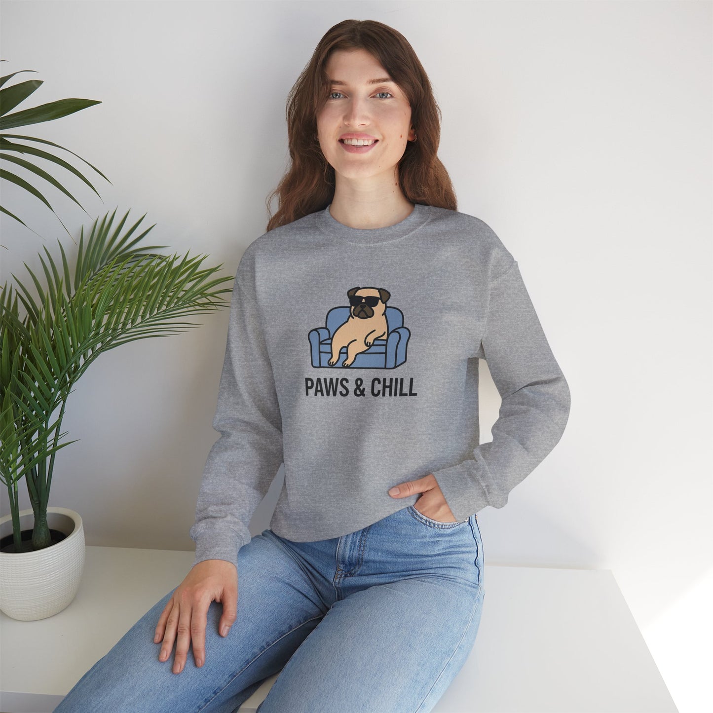 Cozy Dog-Lover Crewneck Sweatshirt