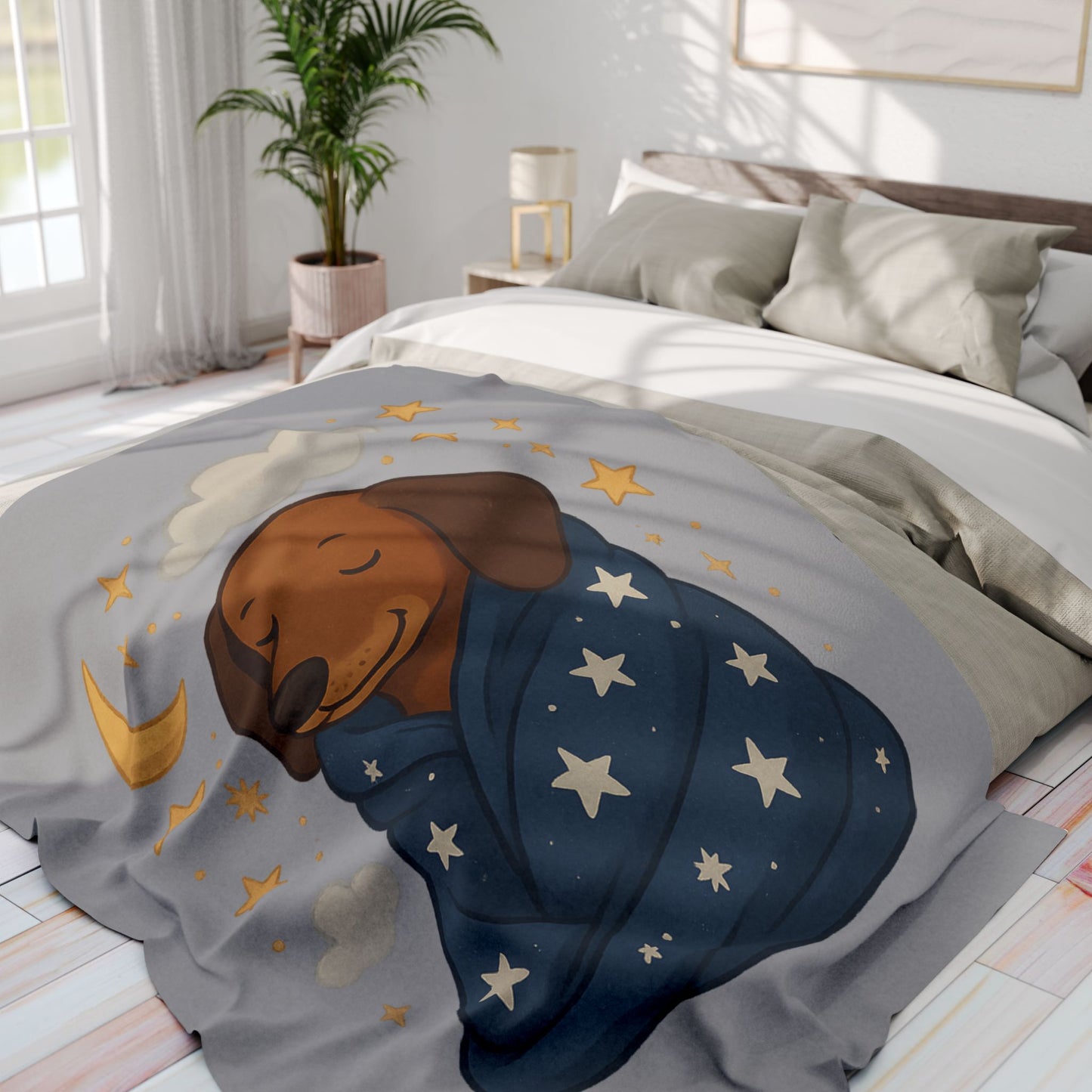 Cozy Dog Blanket, Soft Fleece Blanket for Dog Lovers