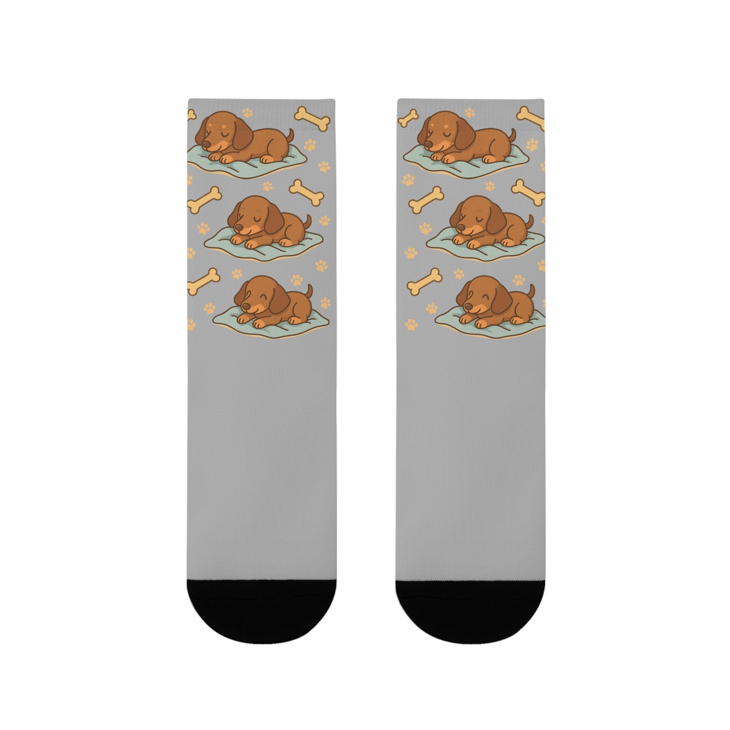 Cute Dog-Themed Socks, Cozy Pet Lover Gift, Sublimation Crew Socks