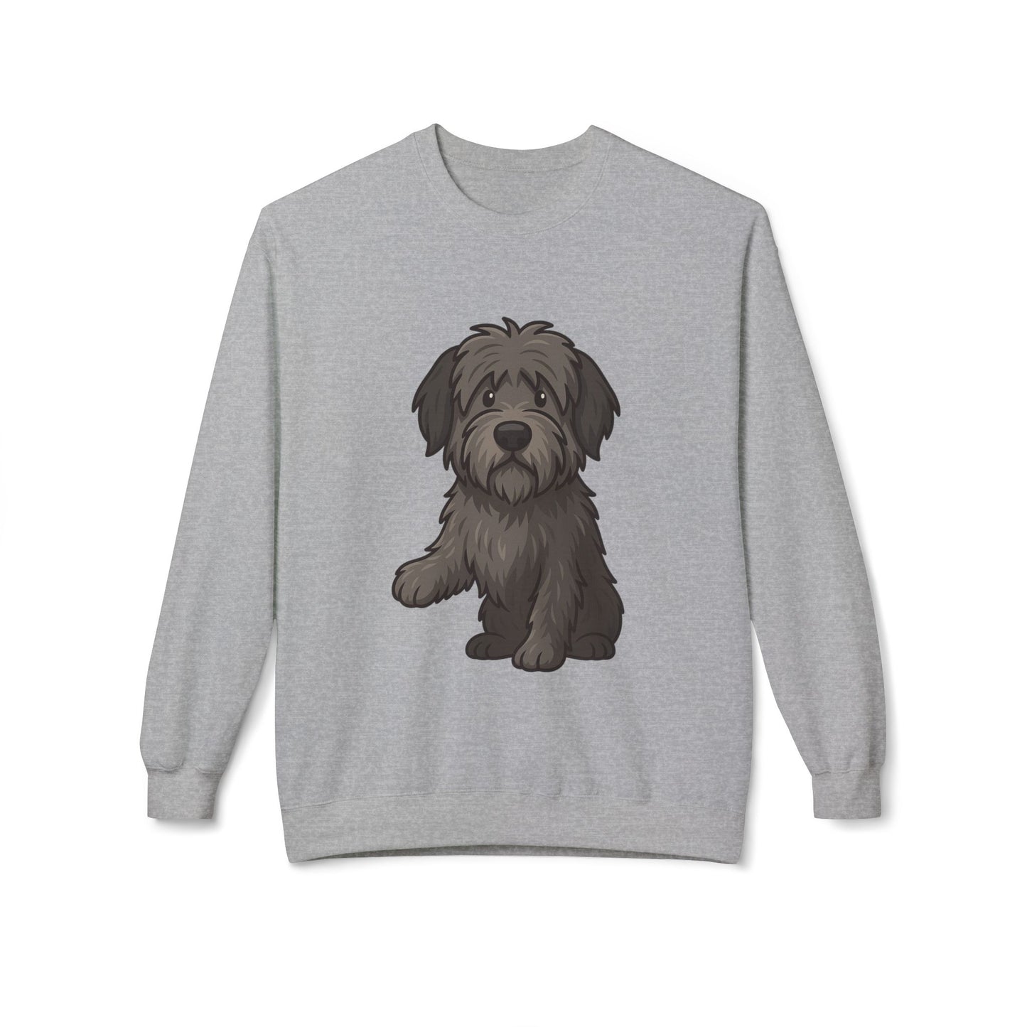 Cute Black Sheepdog Sweatshirt — Cozy Crewneck for Dog Lovers