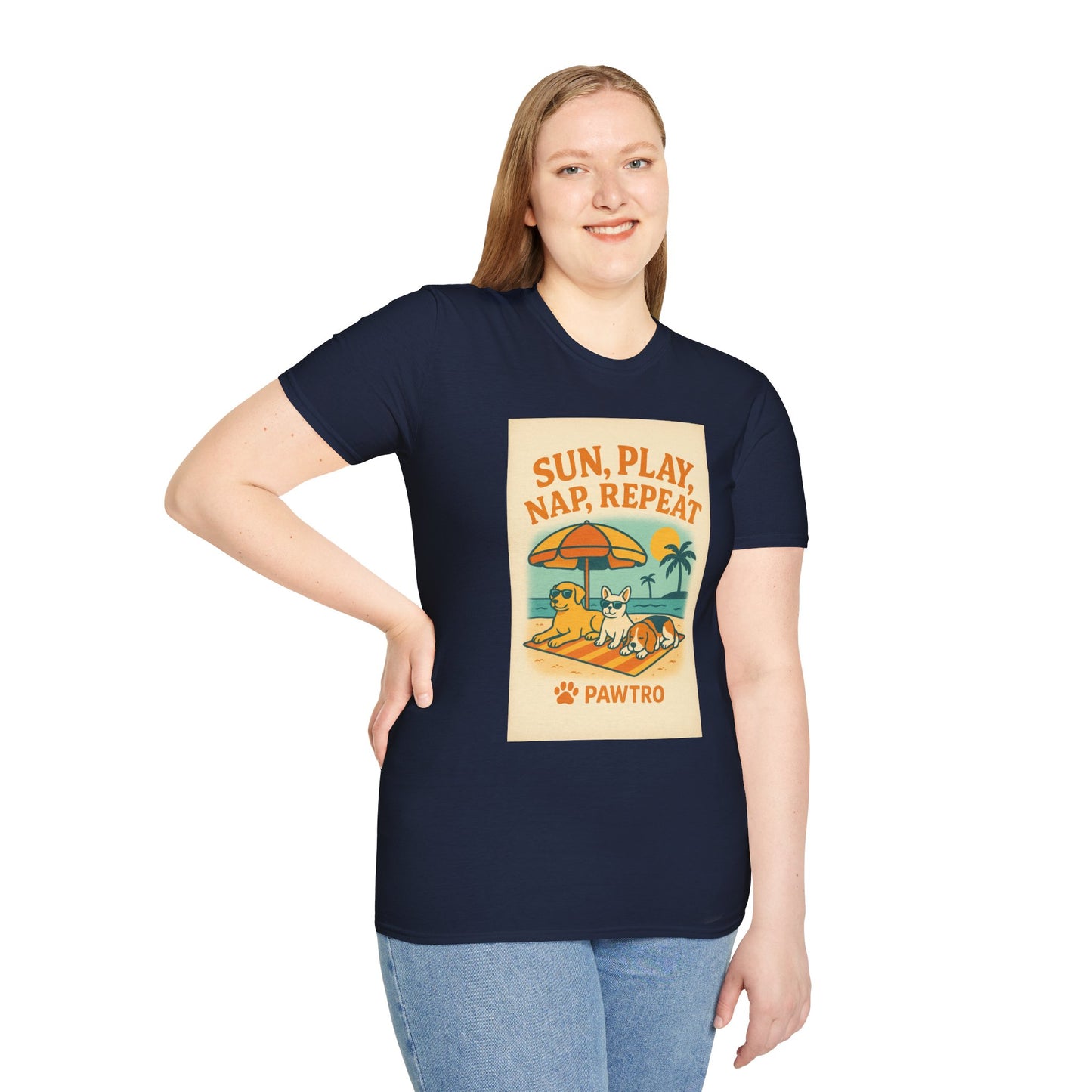 Summer Vibes T-Shirt, Casual Tee for Dog Lovers