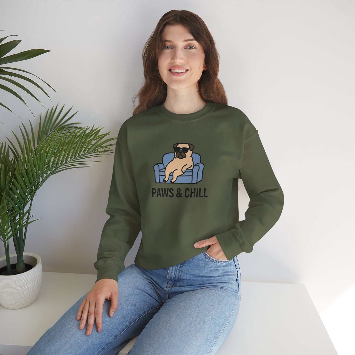 Cozy Dog-Lover Crewneck Sweatshirt