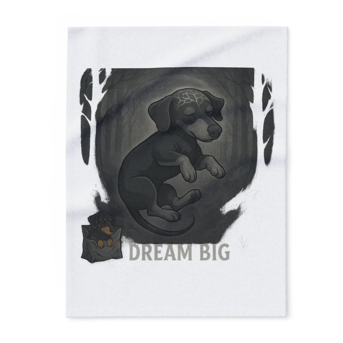 Dream Big Dog Arctic Fleece Blanket, Cozy Pet Blanket