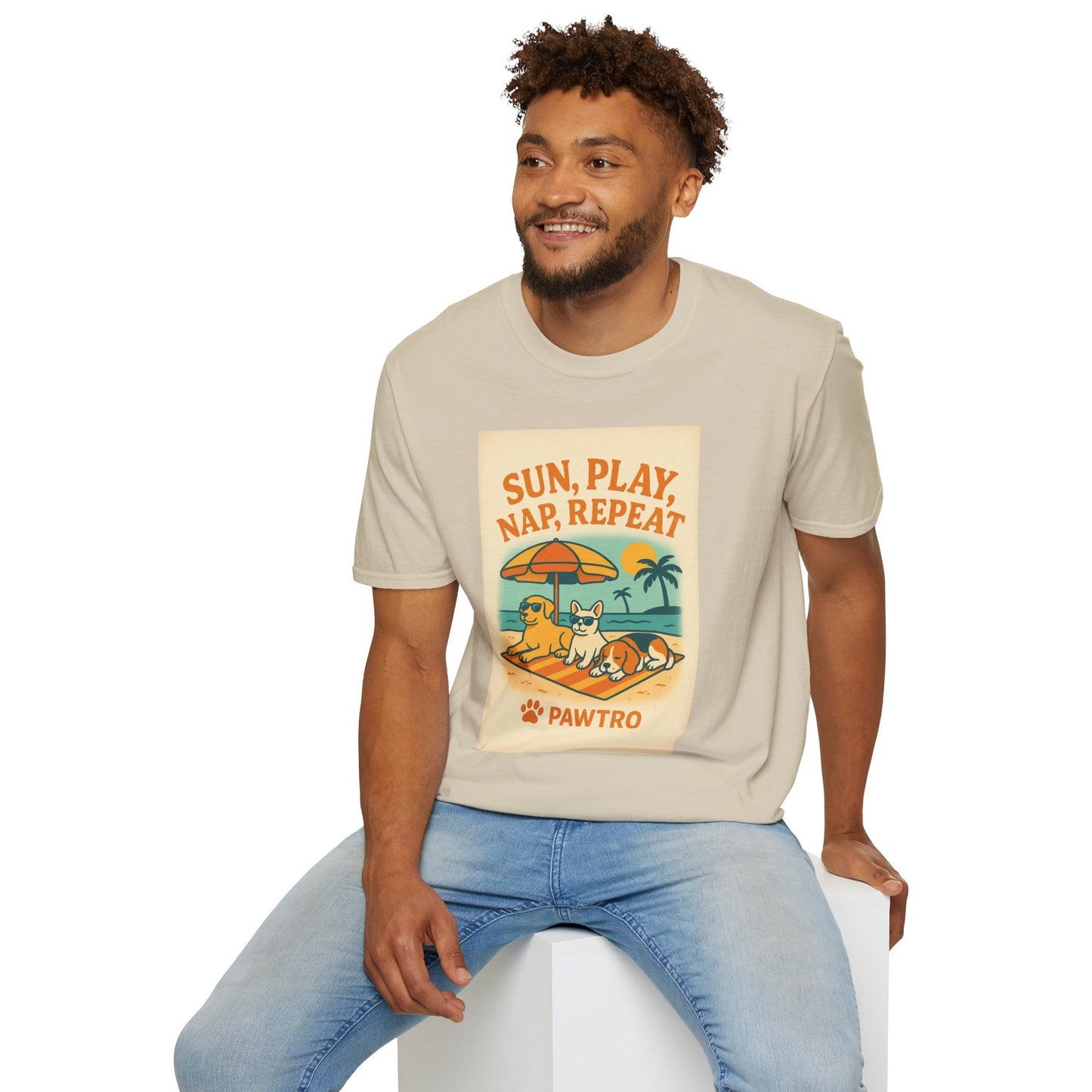 Summer Vibes T-Shirt, Casual Tee for Dog Lovers