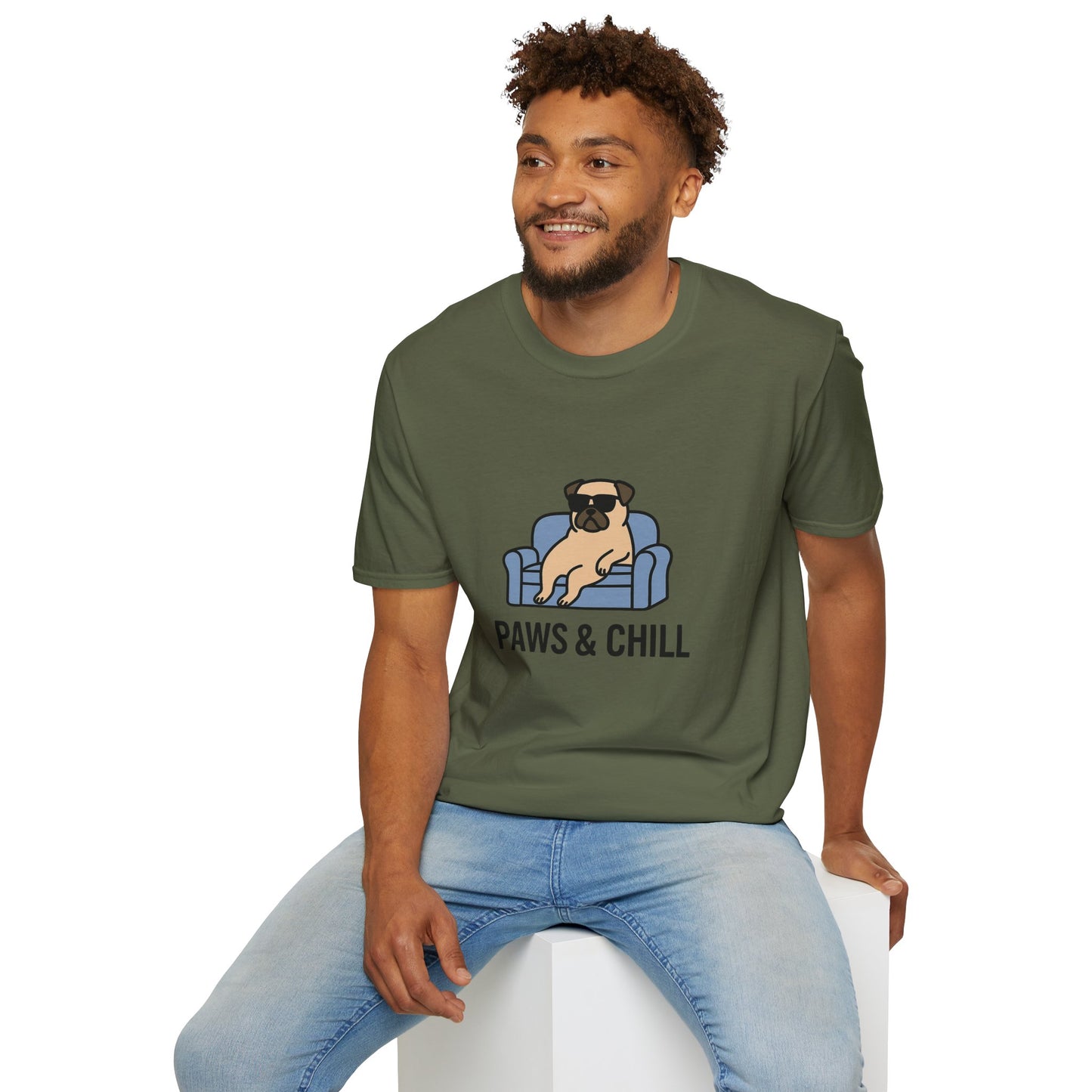 Unisex Paws & Chill T-Shirt, Funny Pet Lover Tee