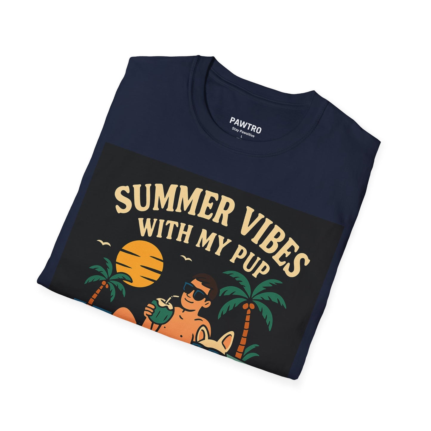 Summer Vibes T-Shirt for Dog Lovers | Unisex Softstyle Tee