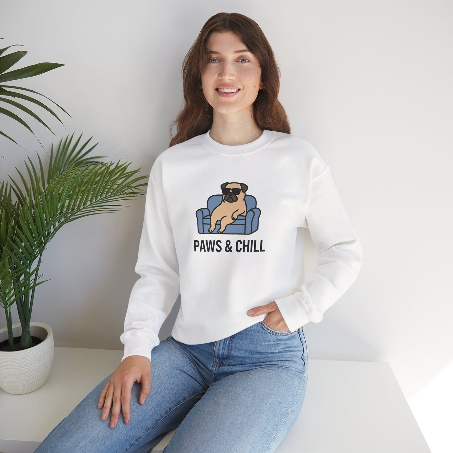 Cozy Dog-Lover Crewneck Sweatshirt
