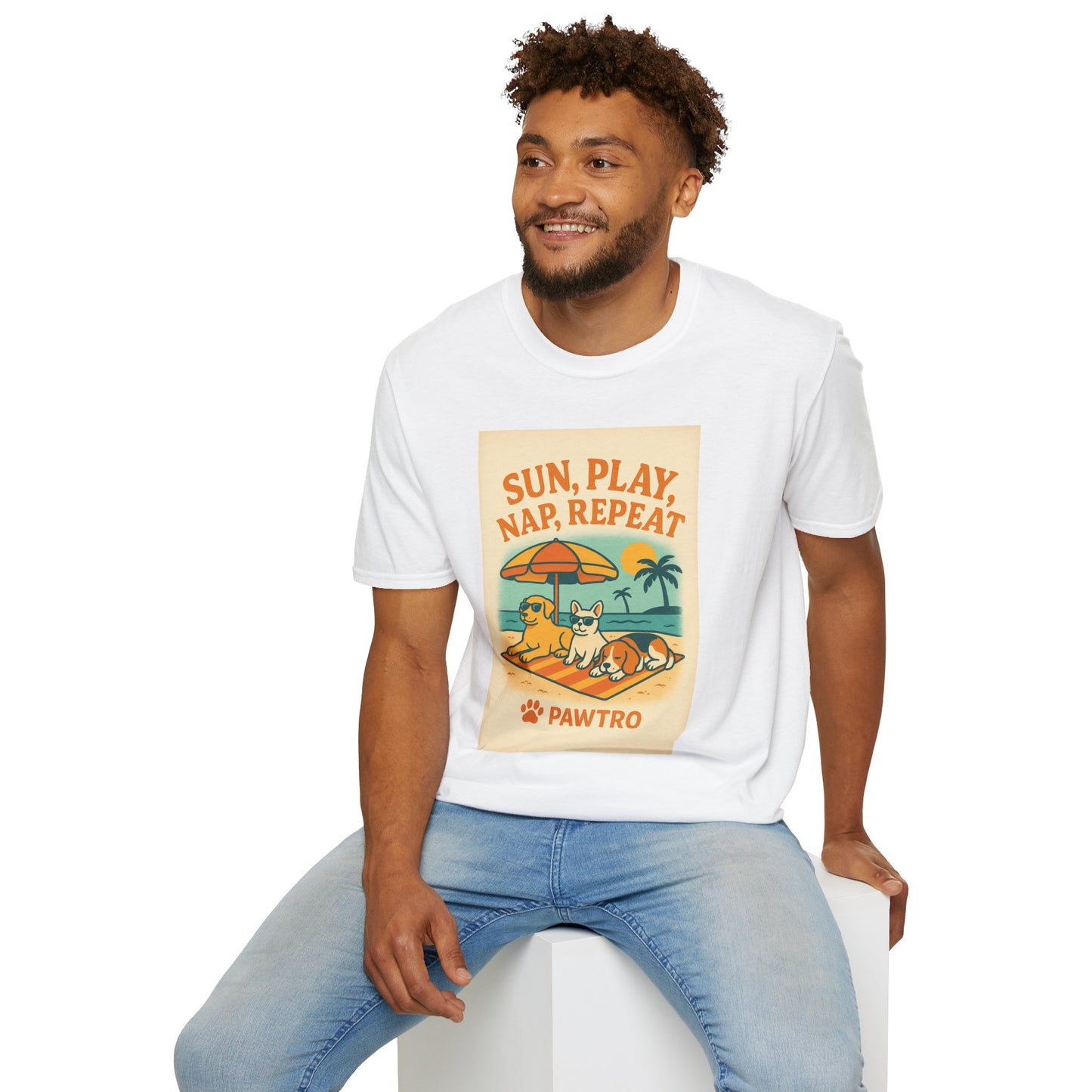 Summer Vibes T-Shirt, Casual Tee for Dog Lovers