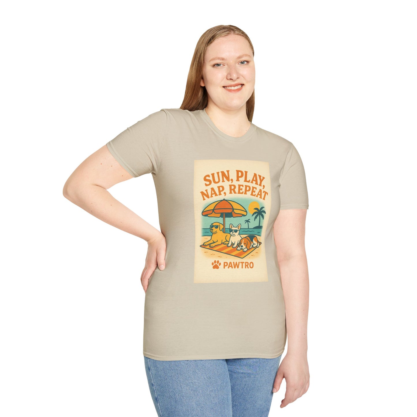 Summer Vibes T-Shirt, Casual Tee for Dog Lovers