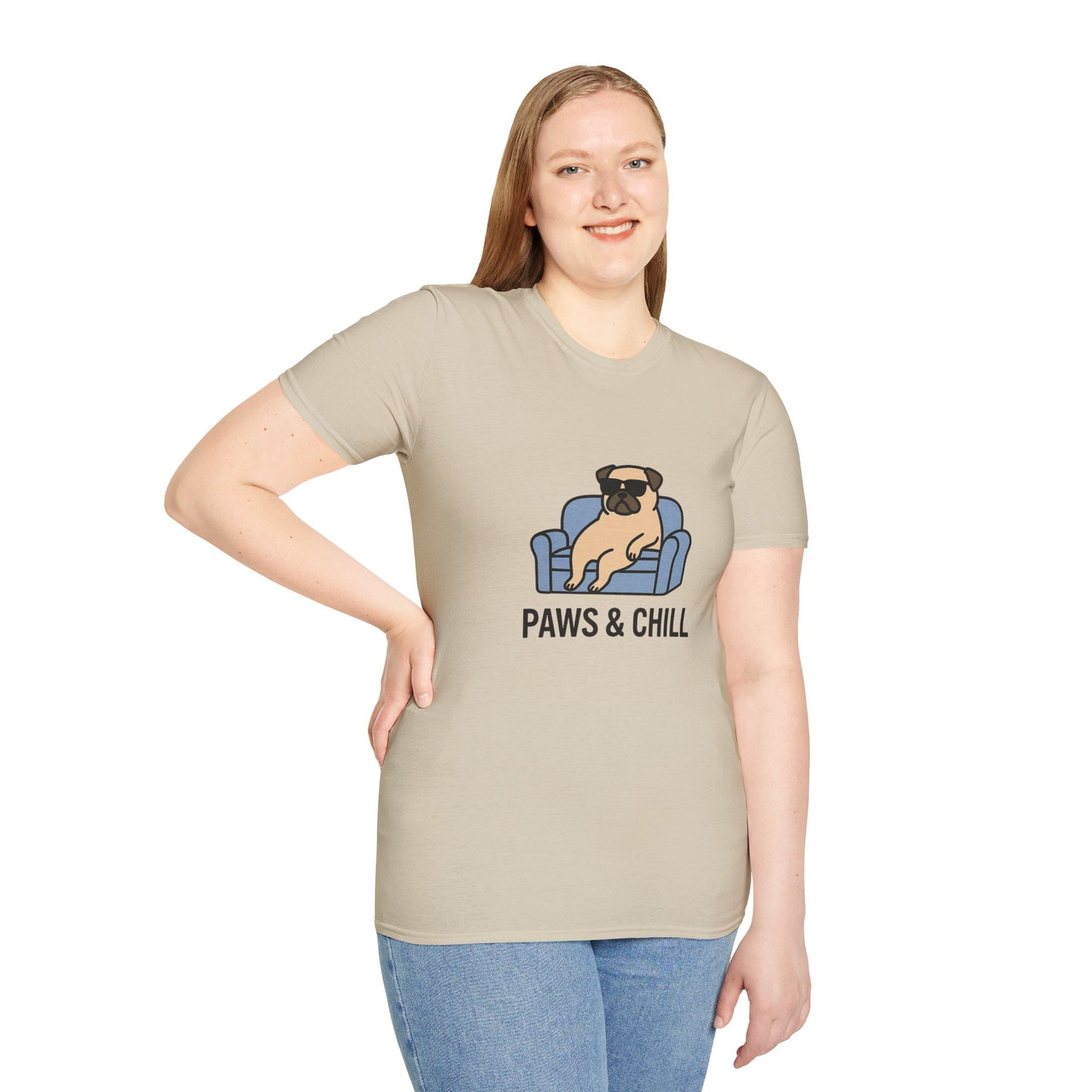 Unisex Paws & Chill T-Shirt, Funny Pet Lover Tee