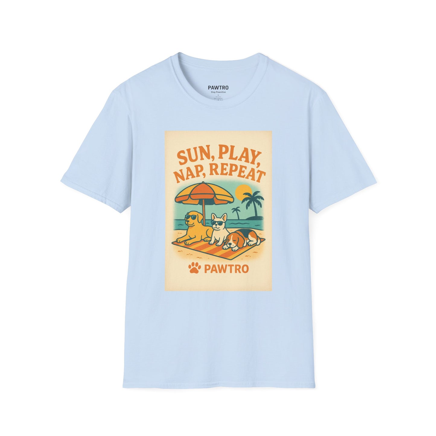 Summer Vibes T-Shirt, Casual Tee for Dog Lovers
