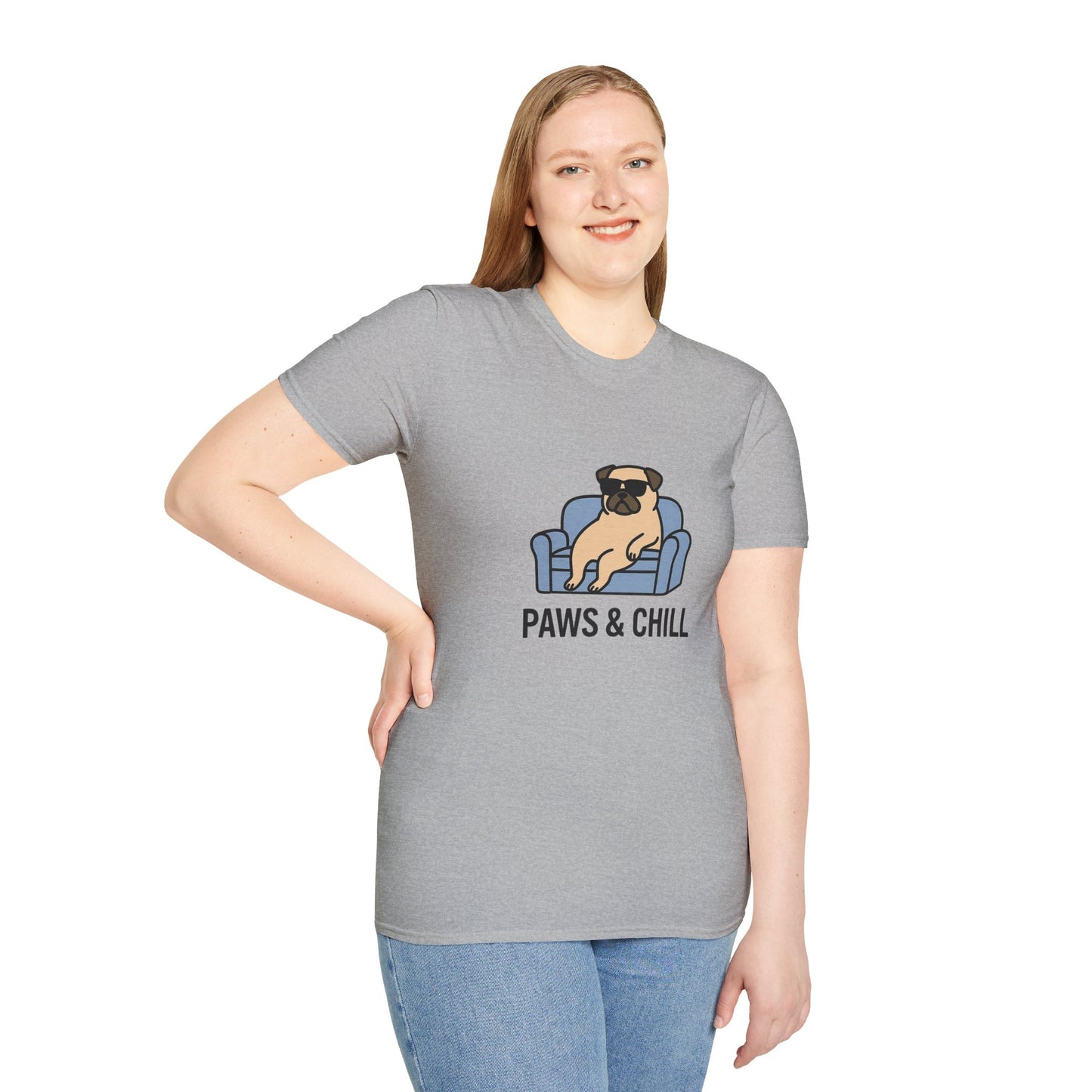 Unisex Paws & Chill T-Shirt, Funny Pet Lover Tee