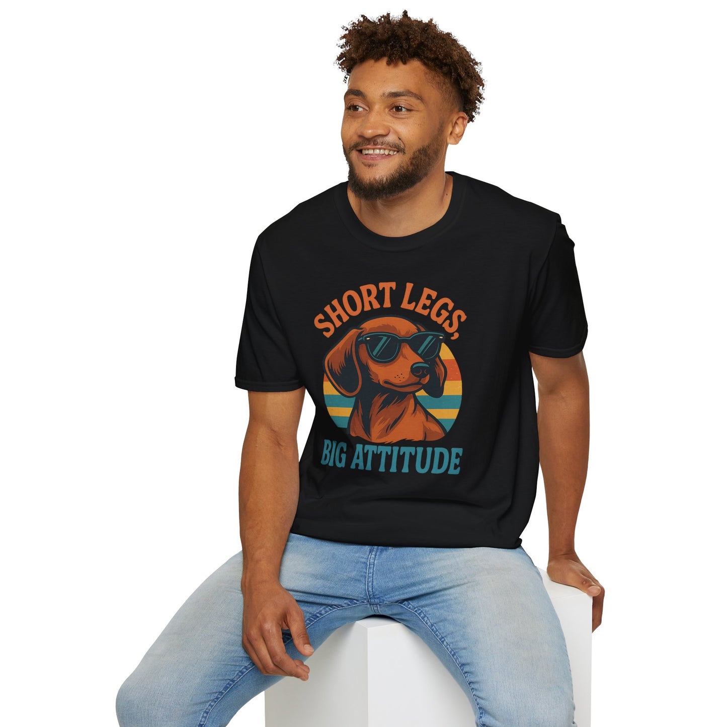 Funny Dog Lover T-Shirt, Short Legs Big Attitude Tee