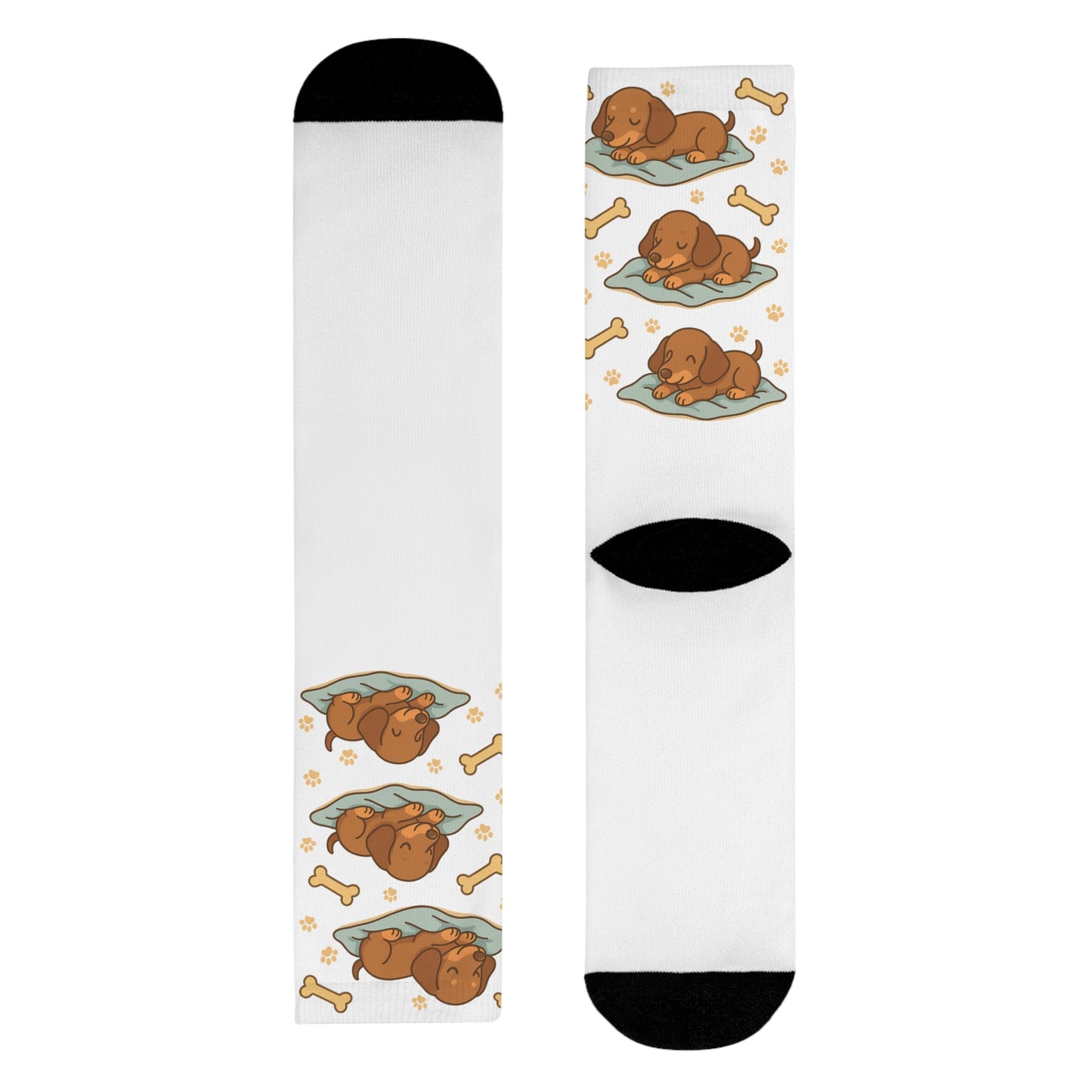 Cute Dog-Themed Socks, Cozy Pet Lover Gift, Sublimation Crew Socks