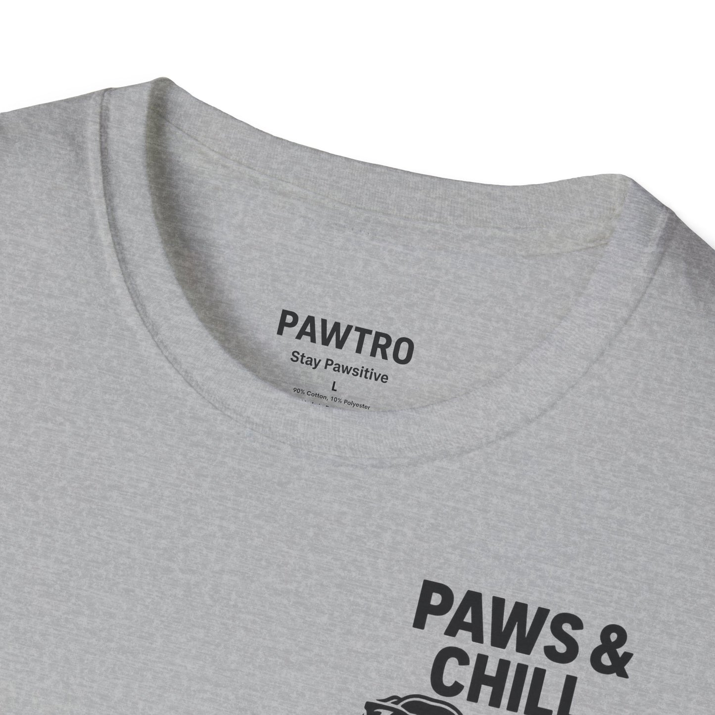 Paws & Chill Unisex T-Shirt, Cute Dog Lover Tee