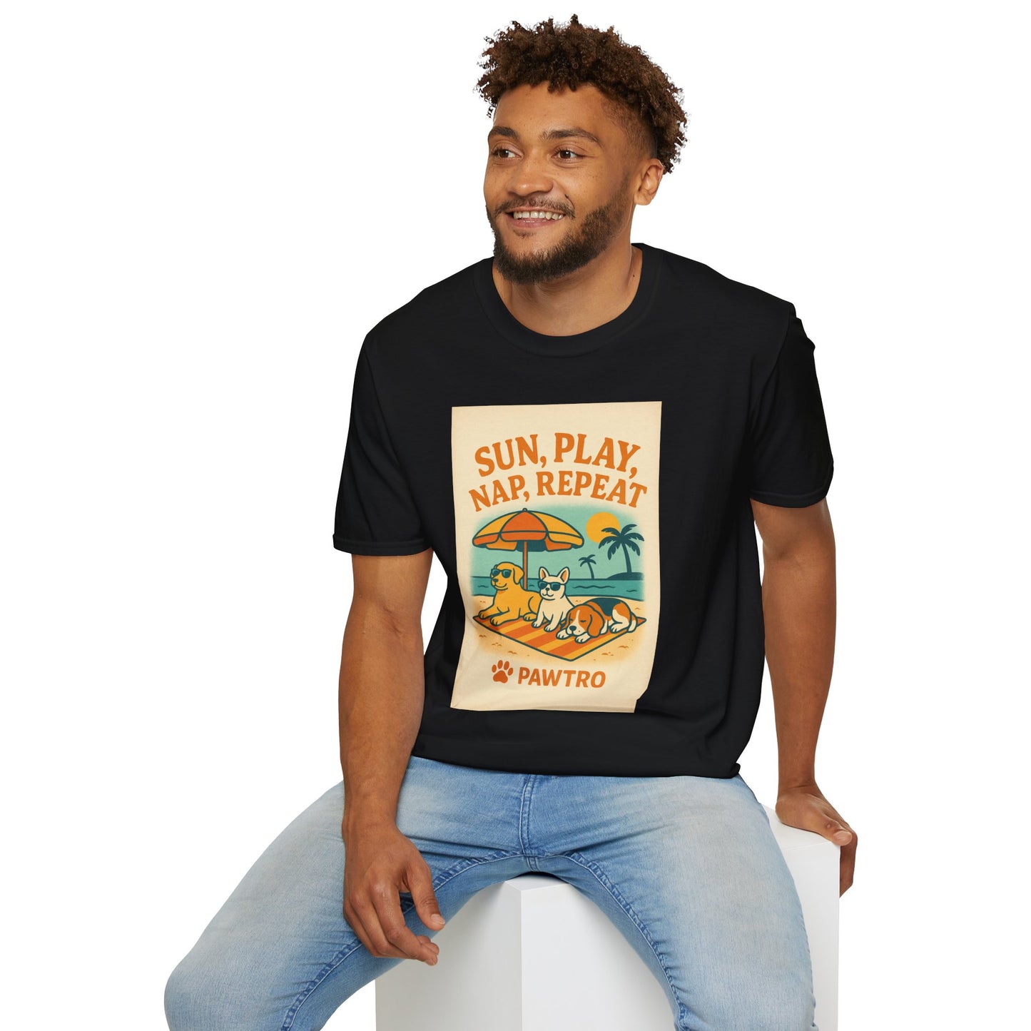 Summer Vibes T-Shirt, Casual Tee for Dog Lovers
