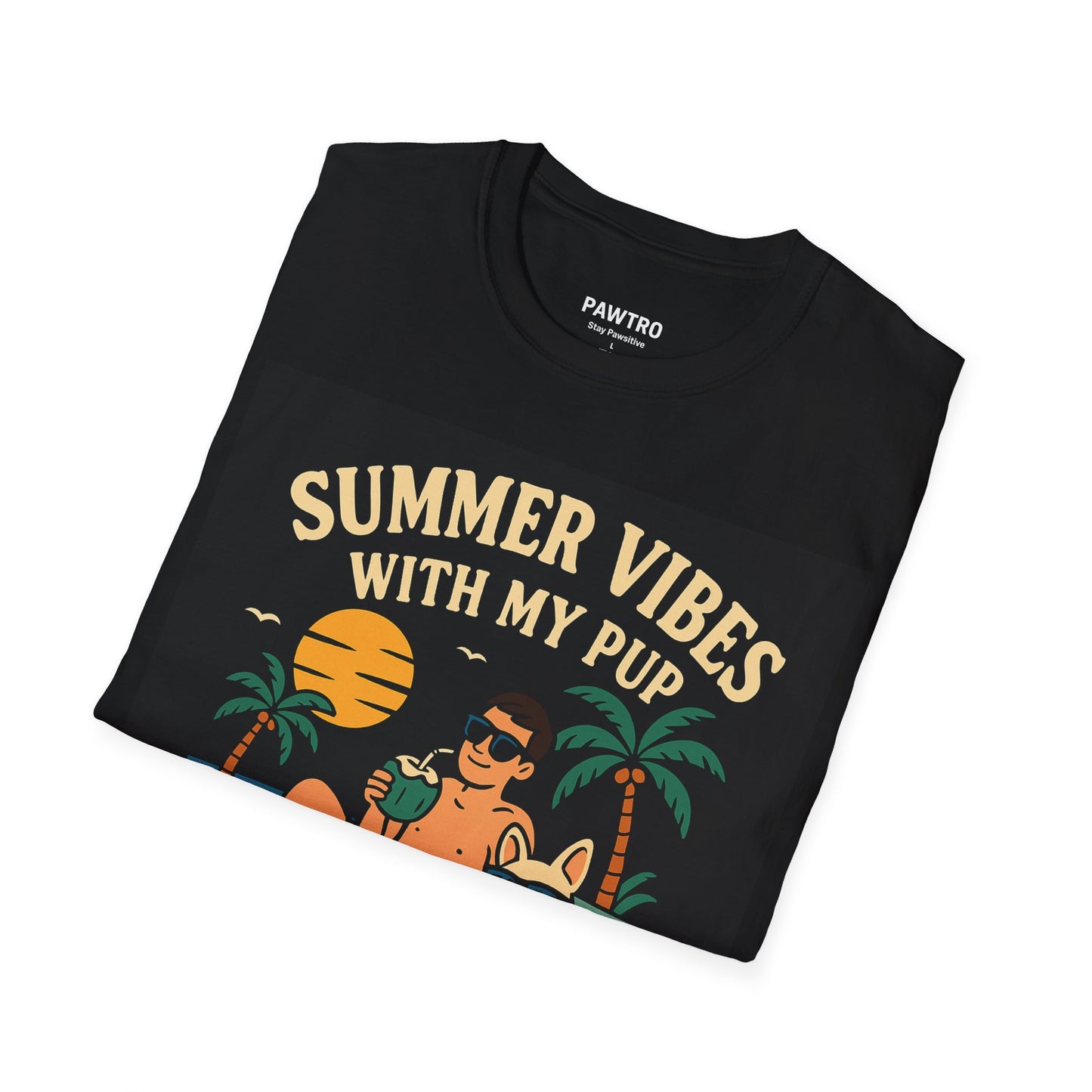 Summer Vibes T-Shirt for Dog Lovers | Unisex Softstyle Tee