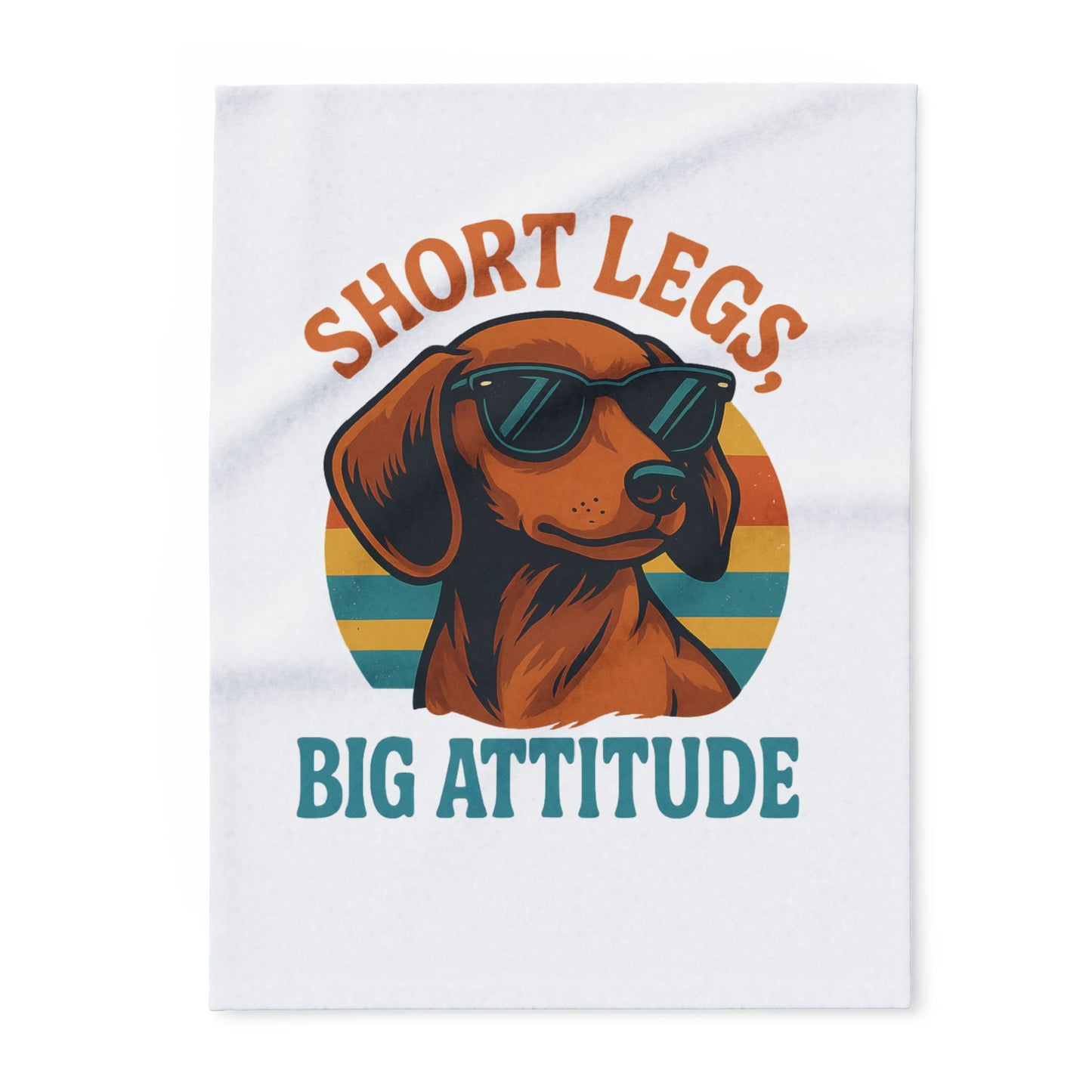 Cool Dog Fleece Blanket - Short Legs Big Attitude