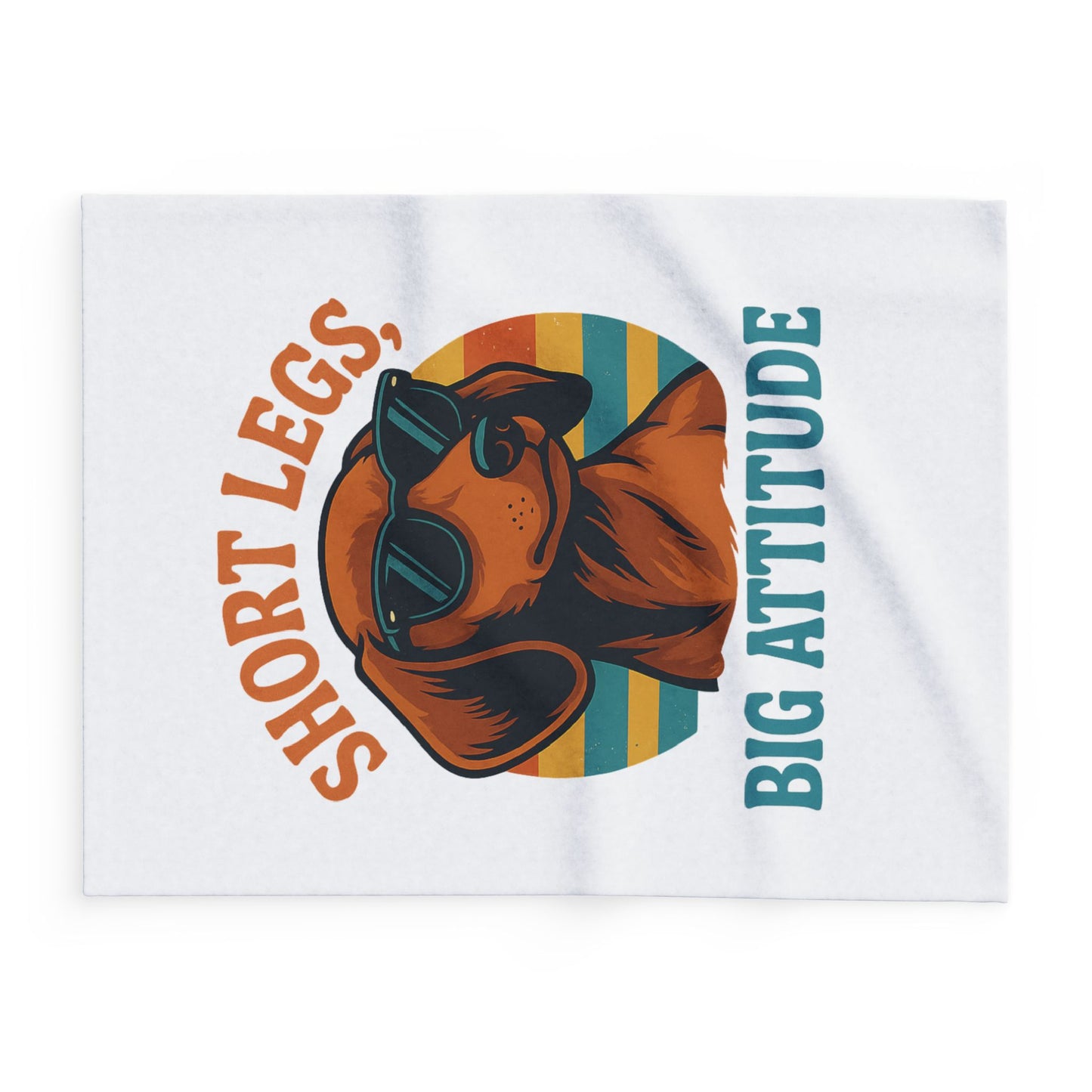 Cool Dog Fleece Blanket - Short Legs Big Attitude