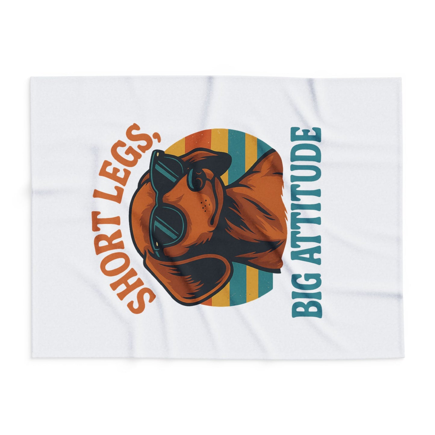 Cool Dog Fleece Blanket - Short Legs Big Attitude