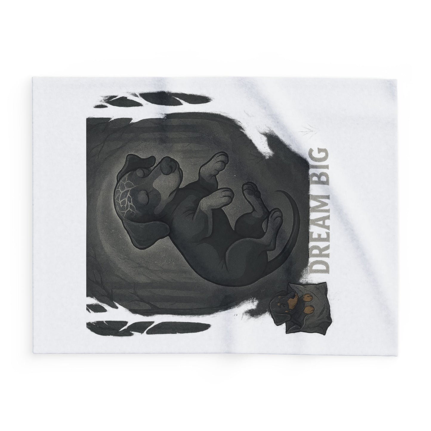 Dream Big Dog Arctic Fleece Blanket, Cozy Pet Blanket